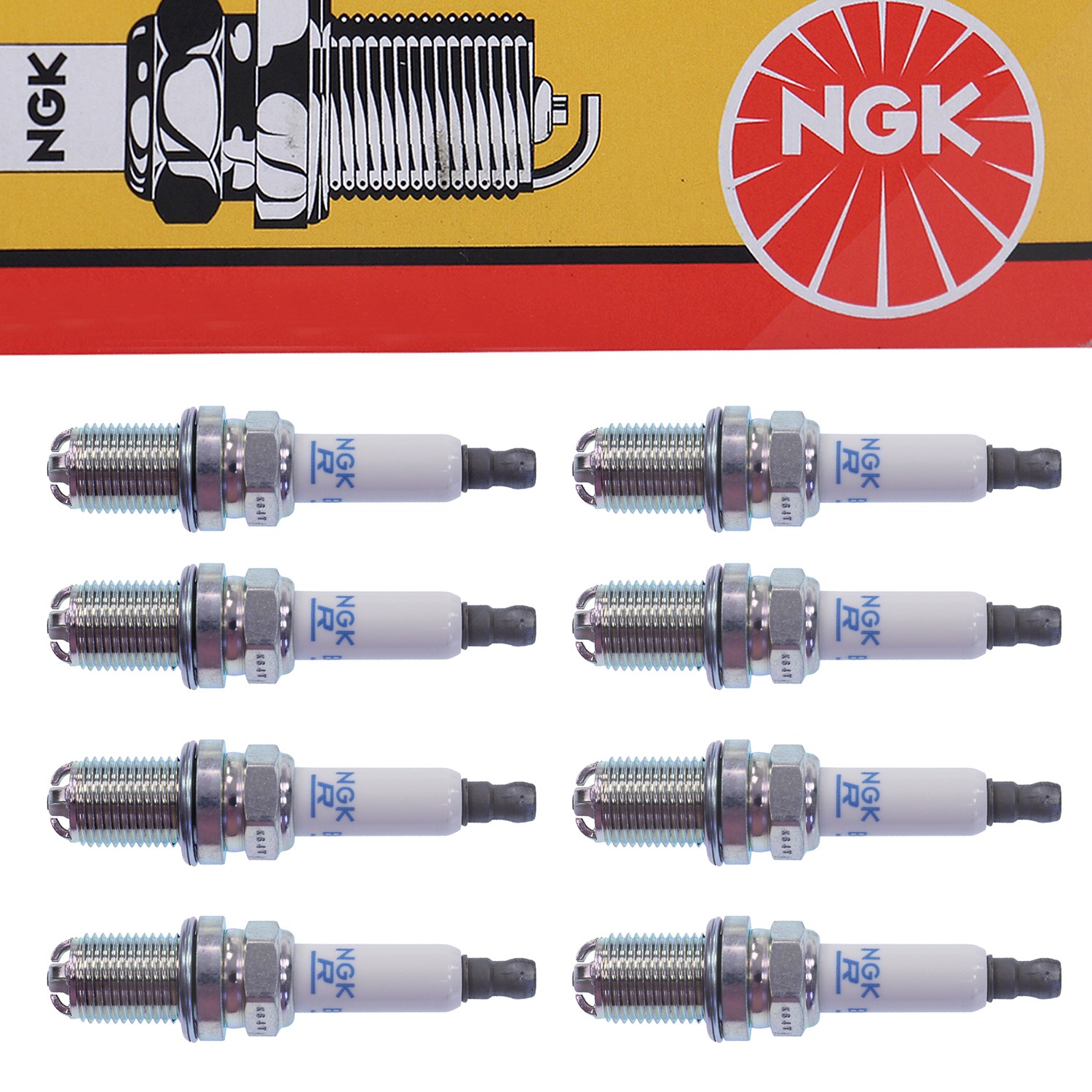 Ngk 8x Zündkerze [Hersteller-Nr. 6872] für Audi, VW