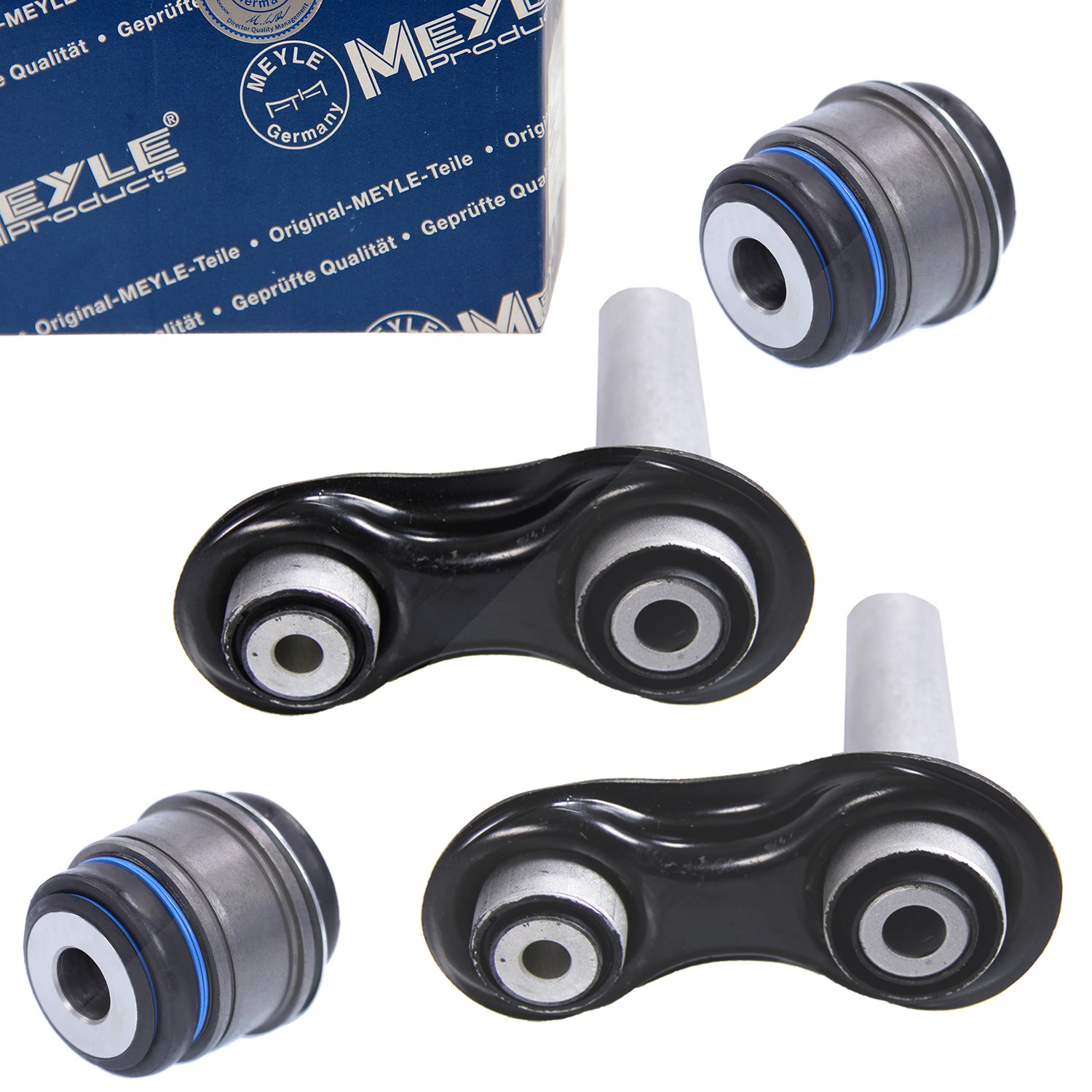 Meyle 2x Querlenker+2x Querlenkerlager hinten [Hersteller-Nr. 31275055] für BMW