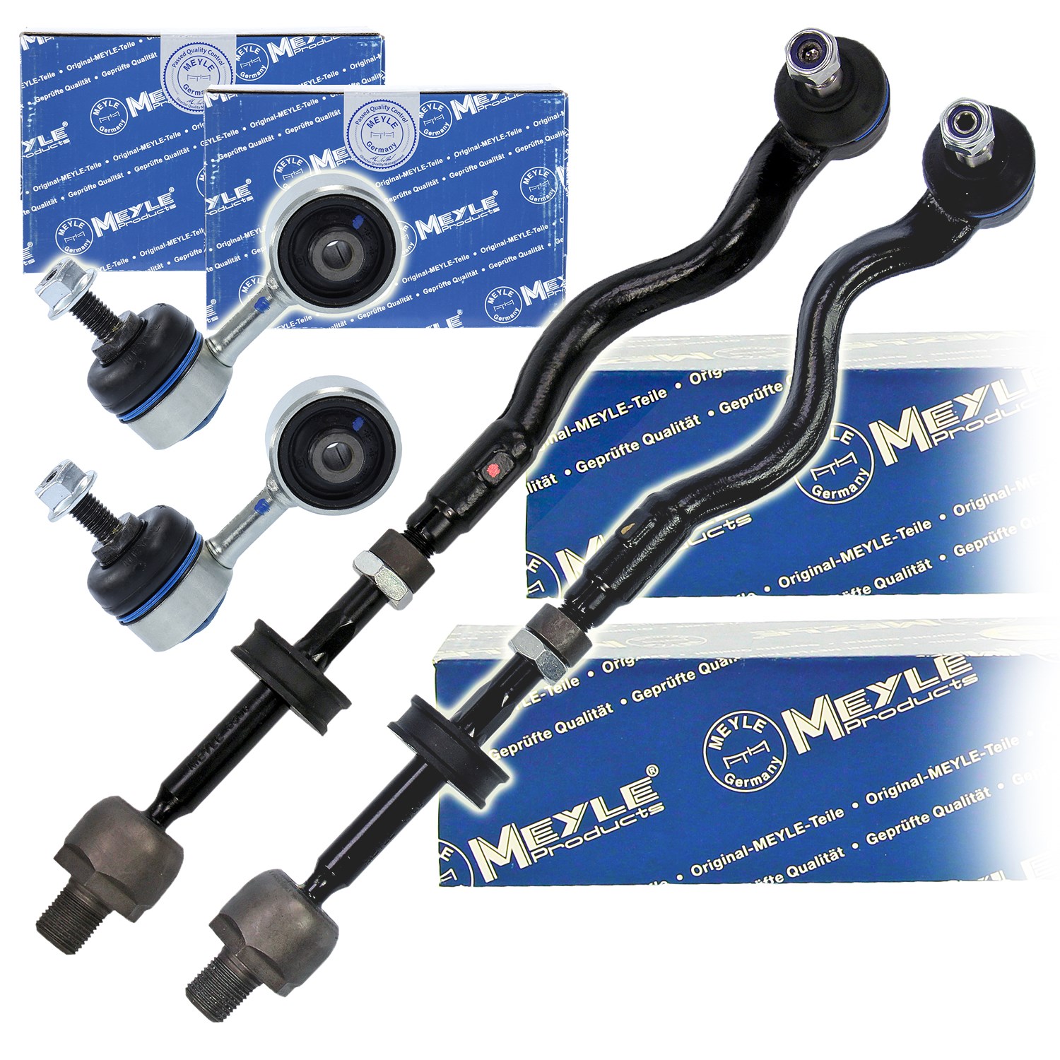 Meyle 2x Spurstange+2x Koppelstange verstärkt vorne [Hersteller-Nr. 31288944] für BMW