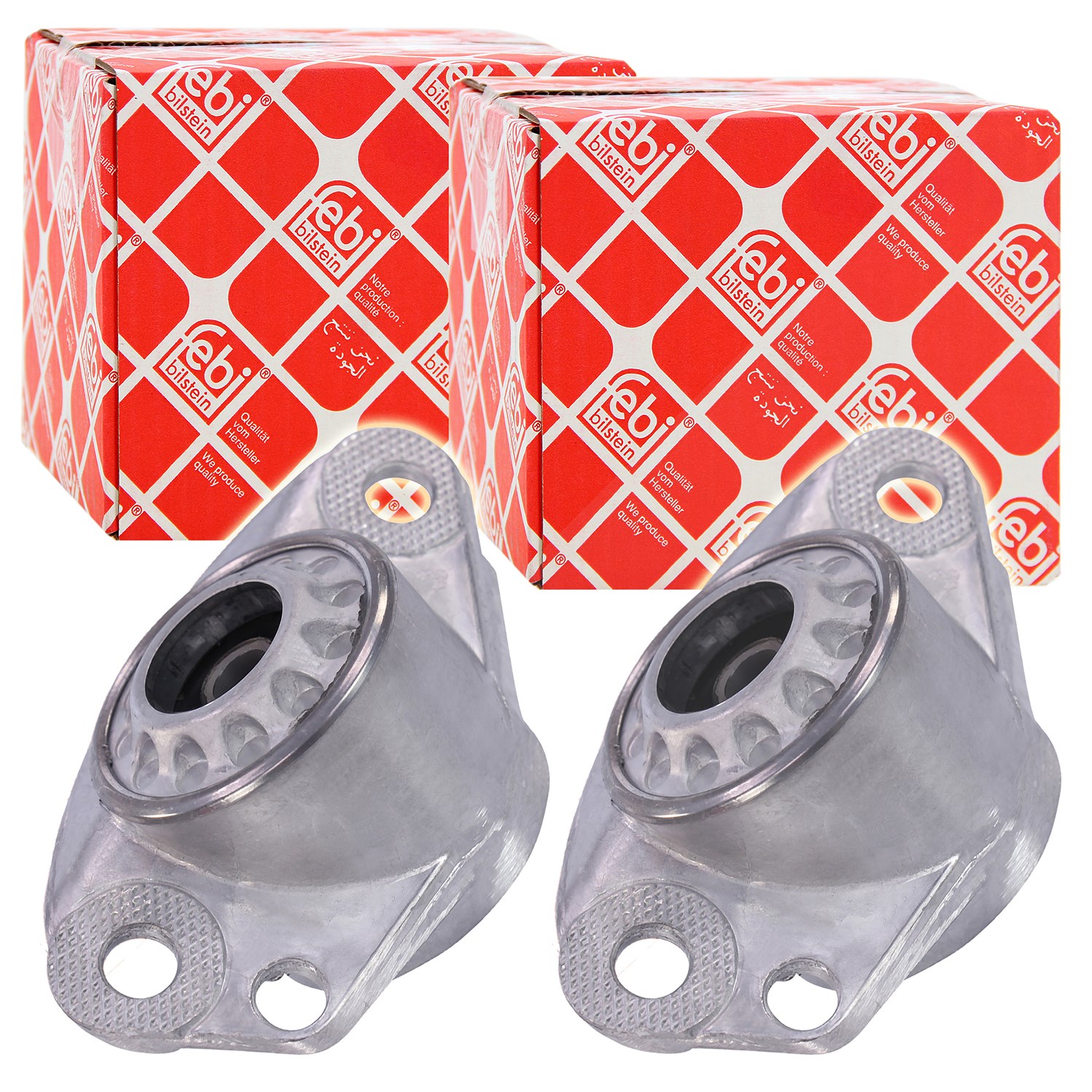 Febi Bilstein 2x Domlager hinten [Hersteller-Nr. 10819] für VW, Audi, Skoda, Seat