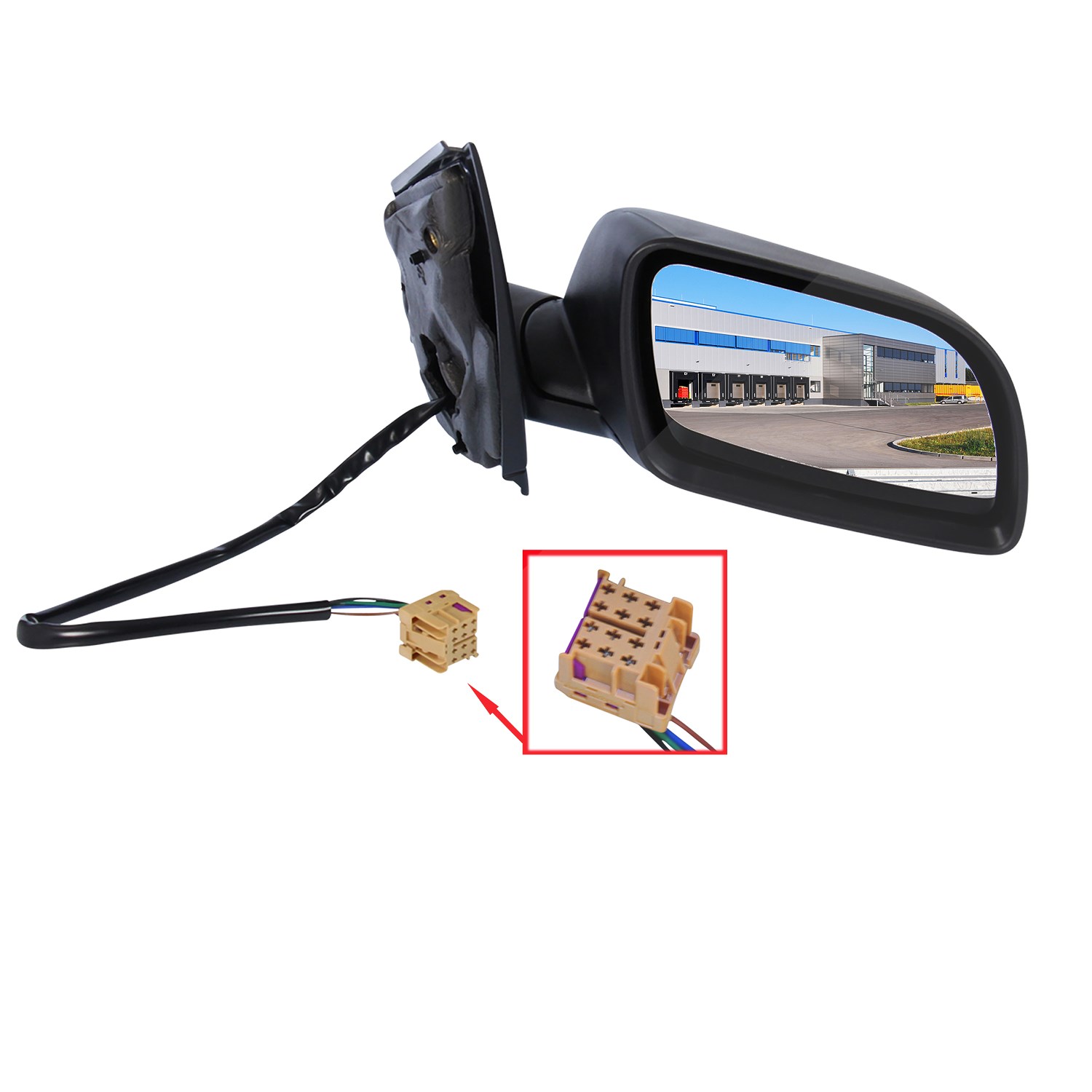 Bestprice Außenspiegel Rechts Elektrisch Schwarz [Hersteller-Nr. 31479824] für VW