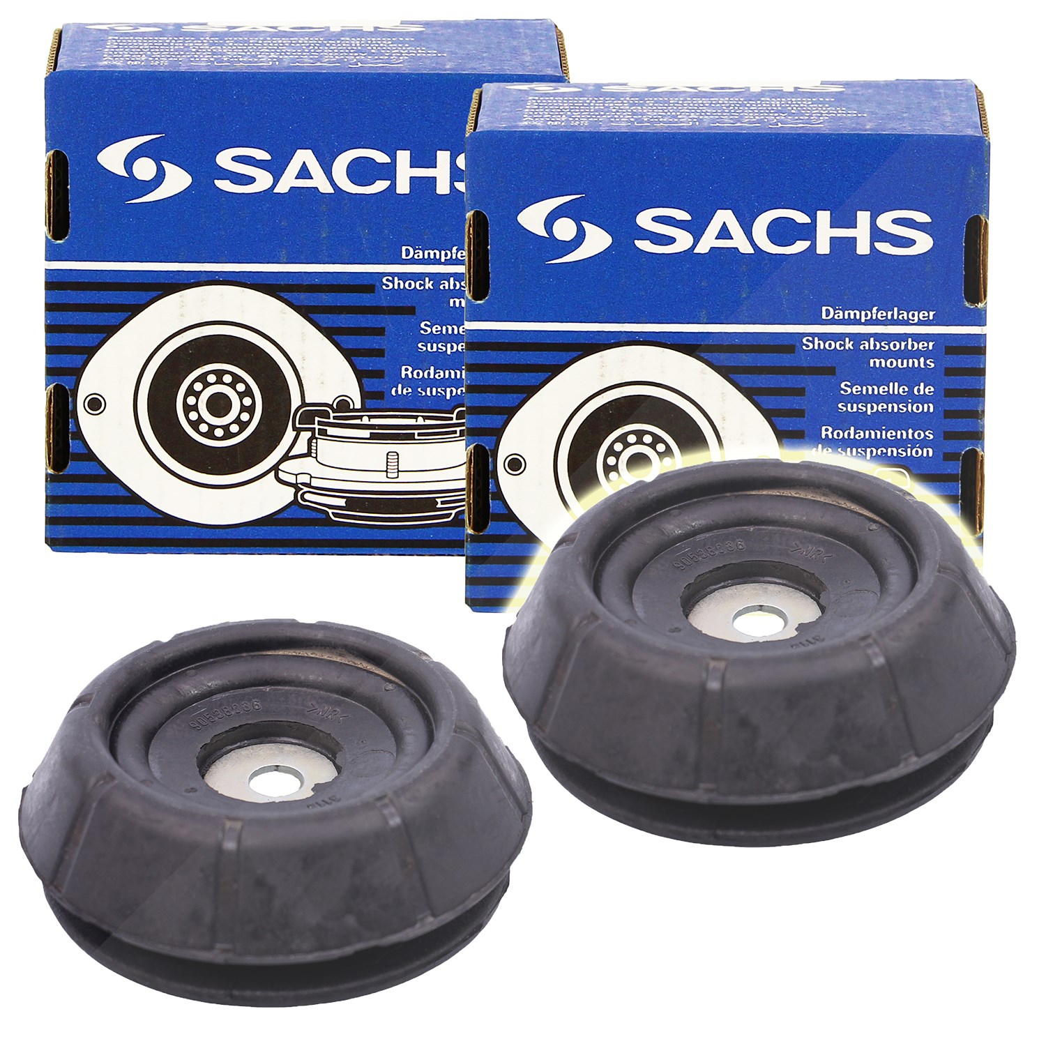Sachs 2x Domlager vorne [Hersteller-Nr. 802052] für Opel