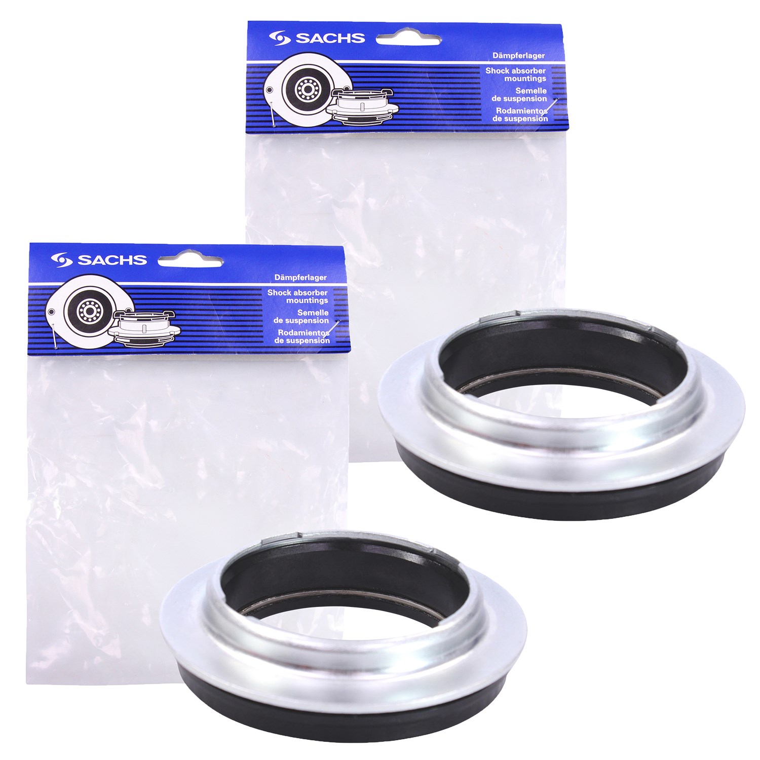 Sachs 2x Wälzlager Domlager [Hersteller-Nr. 801454] für VW