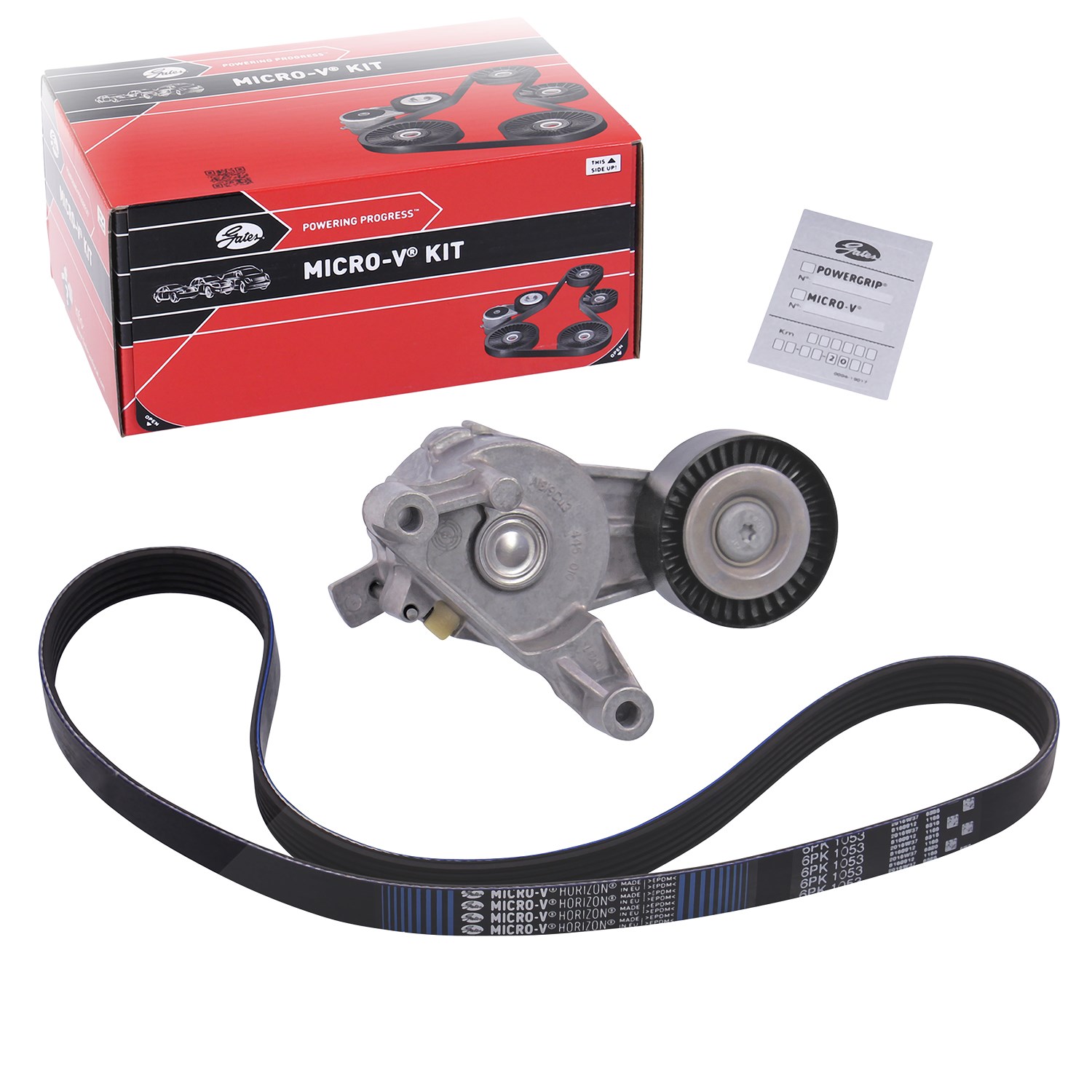 Gates Keilrippenriemensatz [Hersteller-Nr. K026PK1053] für VW, Seat, Audi, Skoda