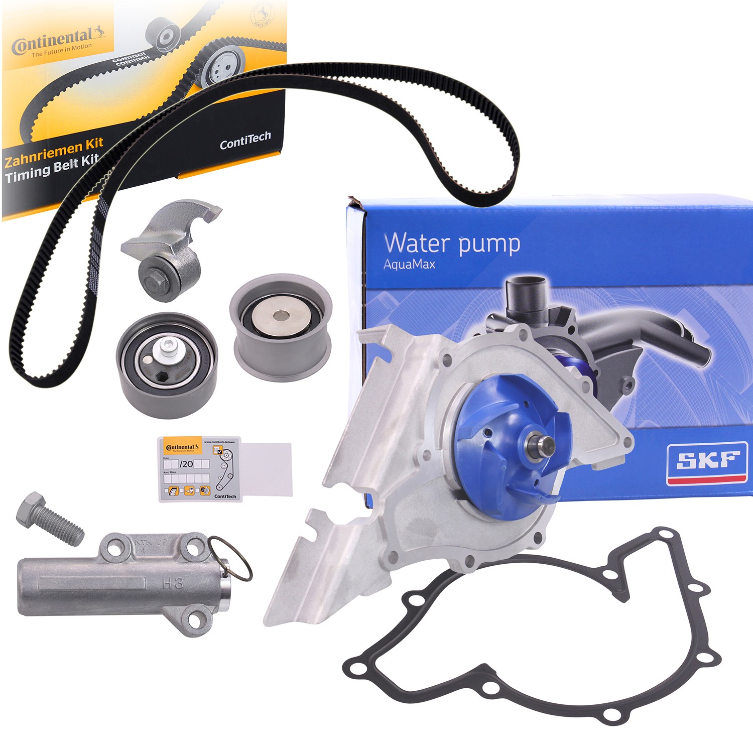 Continental Ctam Satz CONTITECH Zahnriemen + SKF Wasserpumpe [Hersteller-Nr. 34005577] für VW, Audi, Skoda