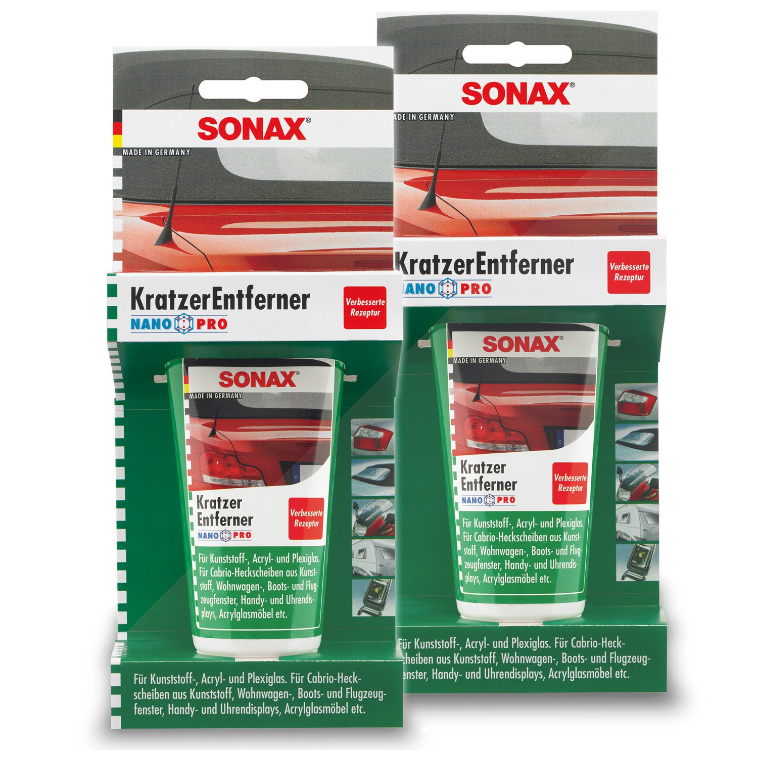 Sonax 2x 75ml KratzerEntferner Kunststoff NanoPro [Hersteller-Nr. 03050000]