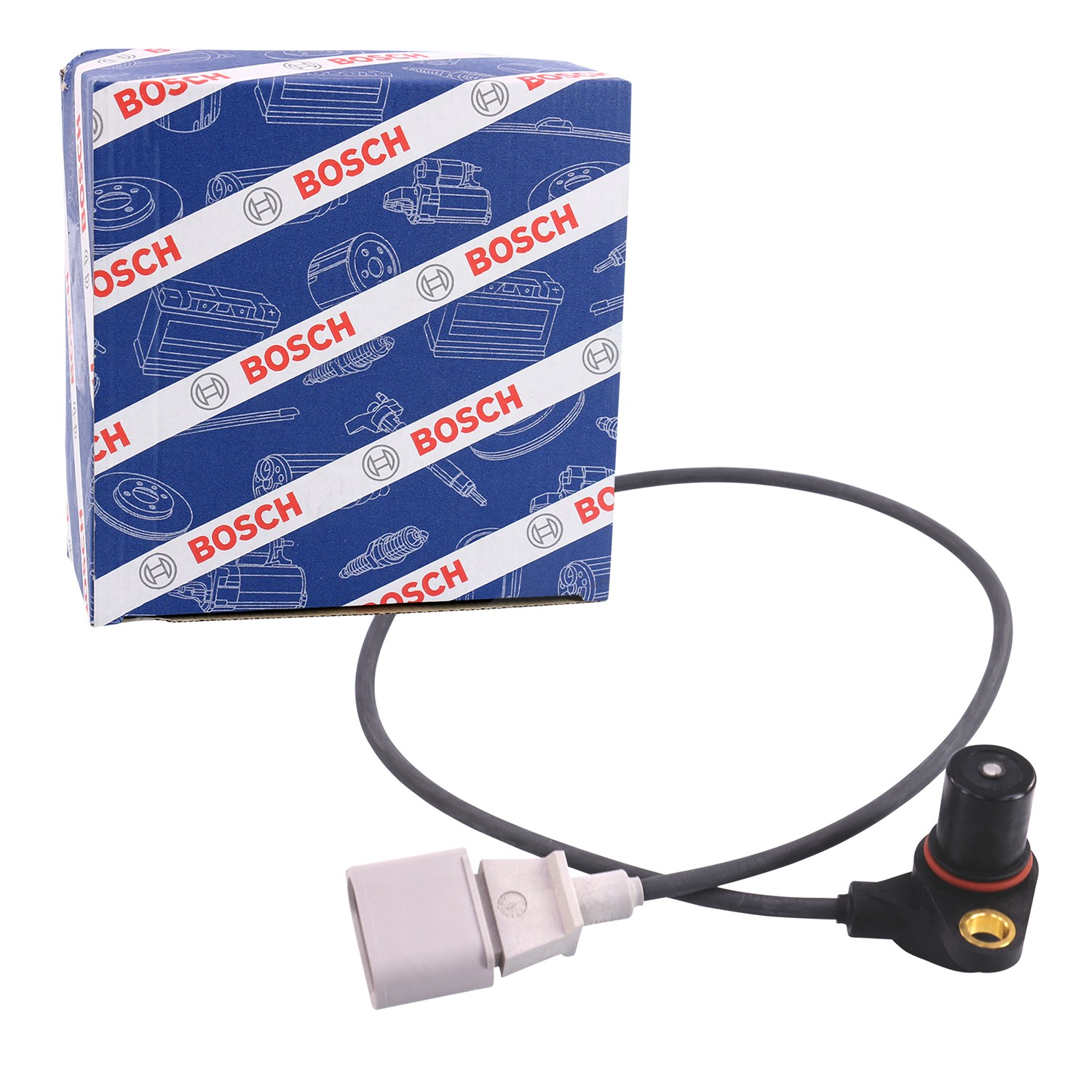Bosch Kurbelwellensensor [Hersteller-Nr. 0261210147] für Skoda, Seat, VW, Audi
