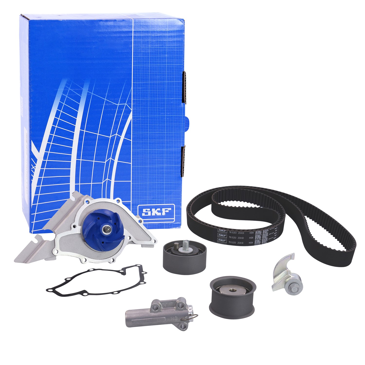 Skf Wasserpumpe + Zahnriemensatz [Hersteller-Nr. VKMC01903-1] für Audi, Skoda, VW