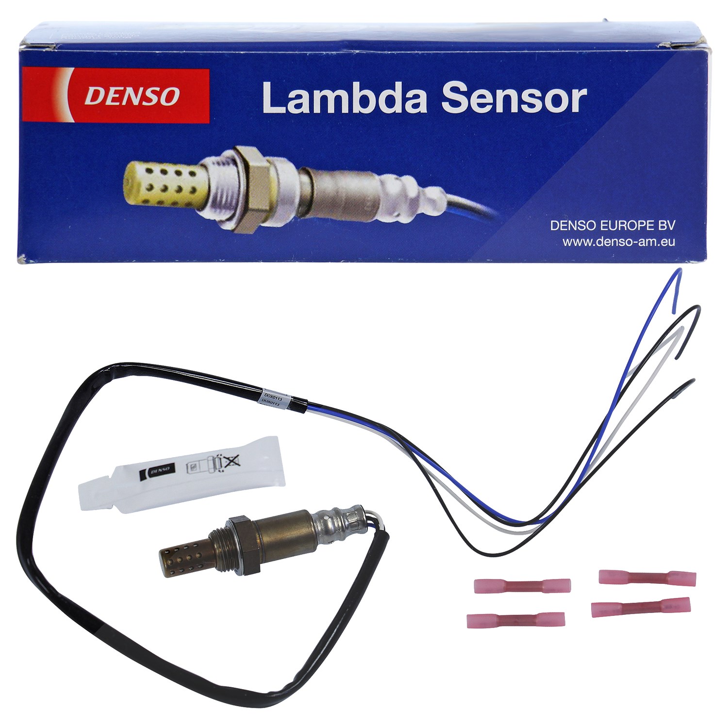 Denso Lambdasonde [Hersteller-Nr. DOX-0113] für Mitsubishi, Citroën, Subaru, Daihatsu, Honda, Volvo, Suzuki, Fiat, Peugeot, Jaguar, Mazda