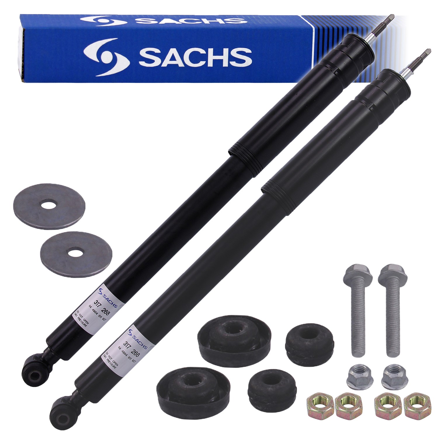 Sachs 2x Stoßdämpfer Hinterachse Gas Gasdruck [Hersteller-Nr. 317268] für Mercedes-Benz