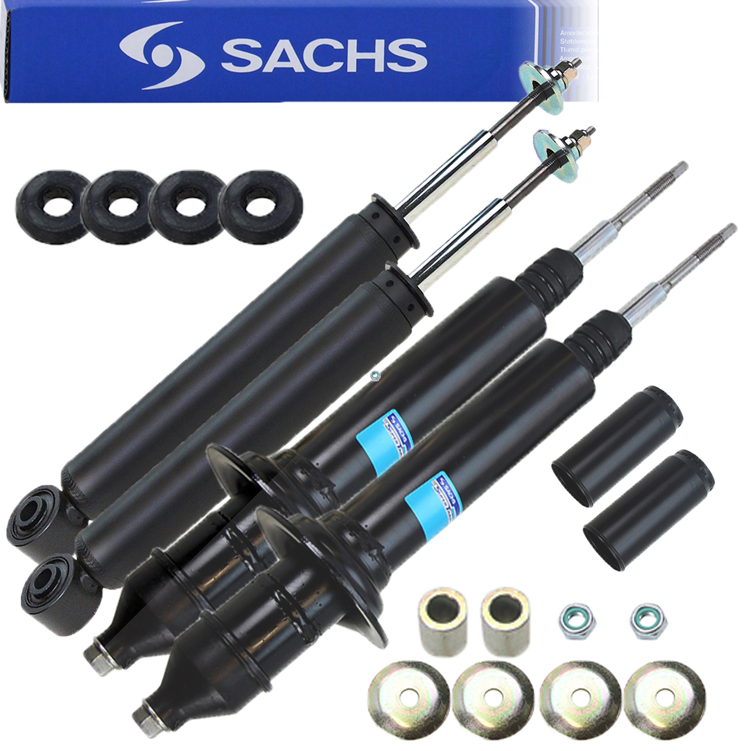 Sachs 4x Stoßdämpfer vorne + hinten [Hersteller-Nr. 31407090] für Mercedes-Benz