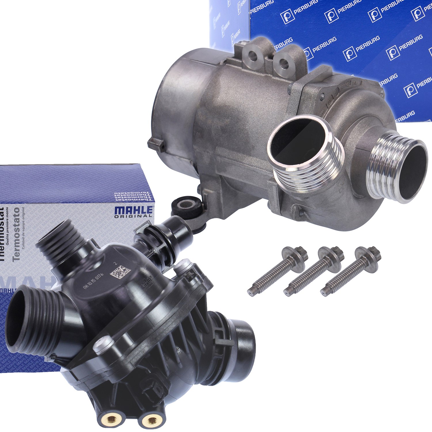 Pierburg Wasserpumpe + Behr Thermostat [Hersteller-Nr. 31407137] für BMW