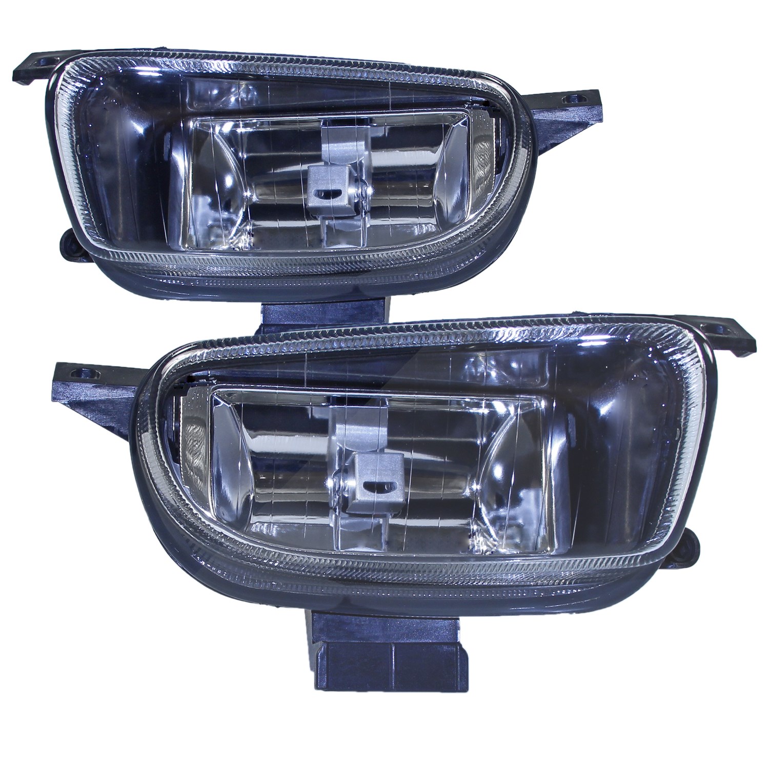 Bestprice 2x Nebelscheinwerfer H3 weiß mit Lampenträger [Hersteller-Nr. 10420070] für VW