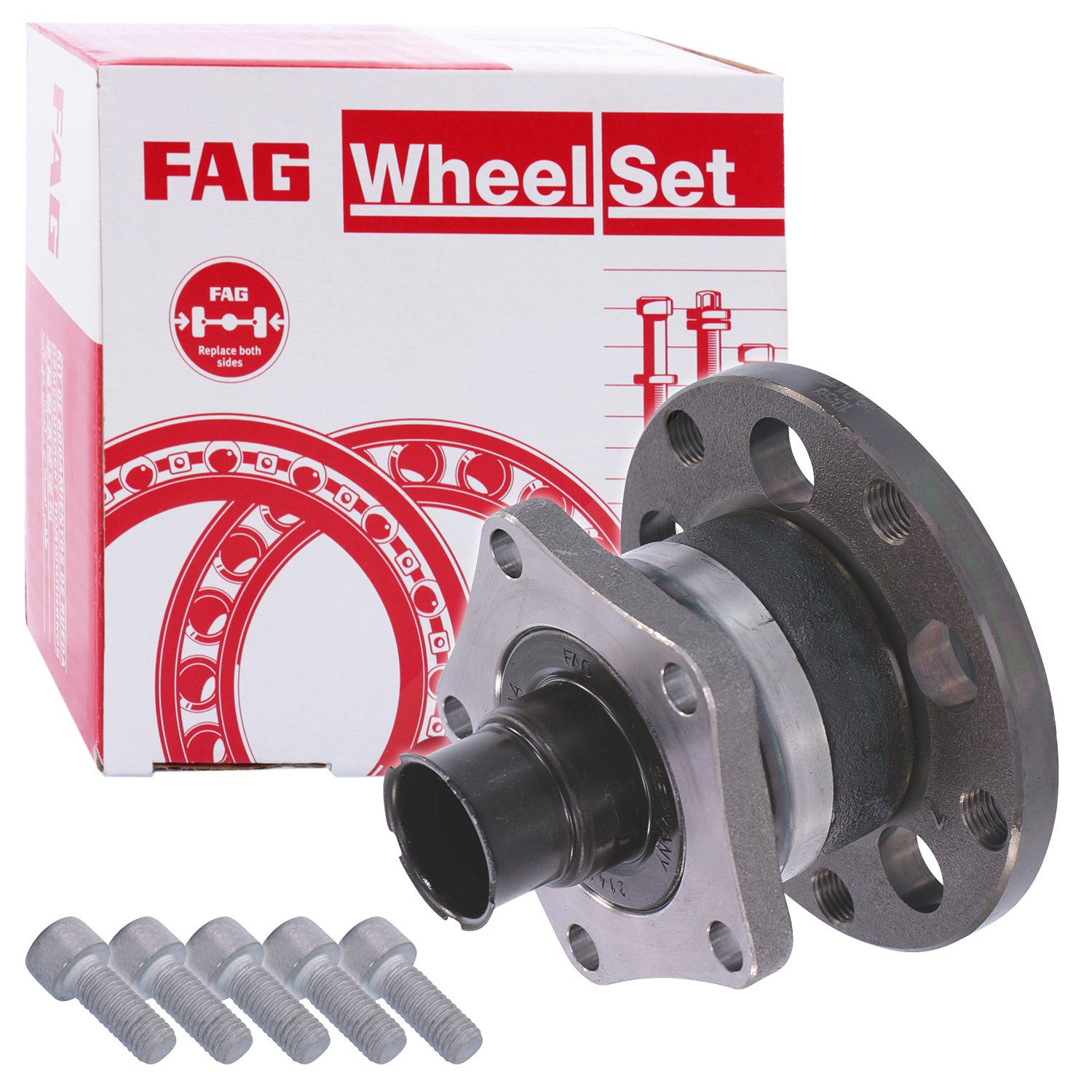 Schaeffler Fag 1x Radlagersatz, hinten [Hersteller-Nr. 713610500] für VW, Audi, Skoda