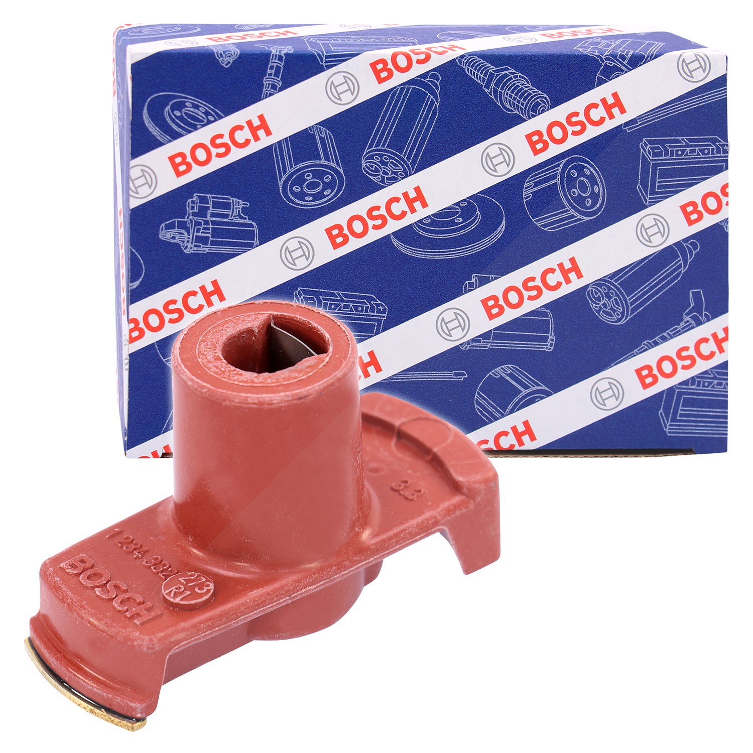 Bosch Zündverteilerläufer [Hersteller-Nr. 1234332273] für VW, Saab, Citroën, Ford, Lancia, Seat, Opel, Fiat, Audi, Vauxhall, Wartburg, Peugeot