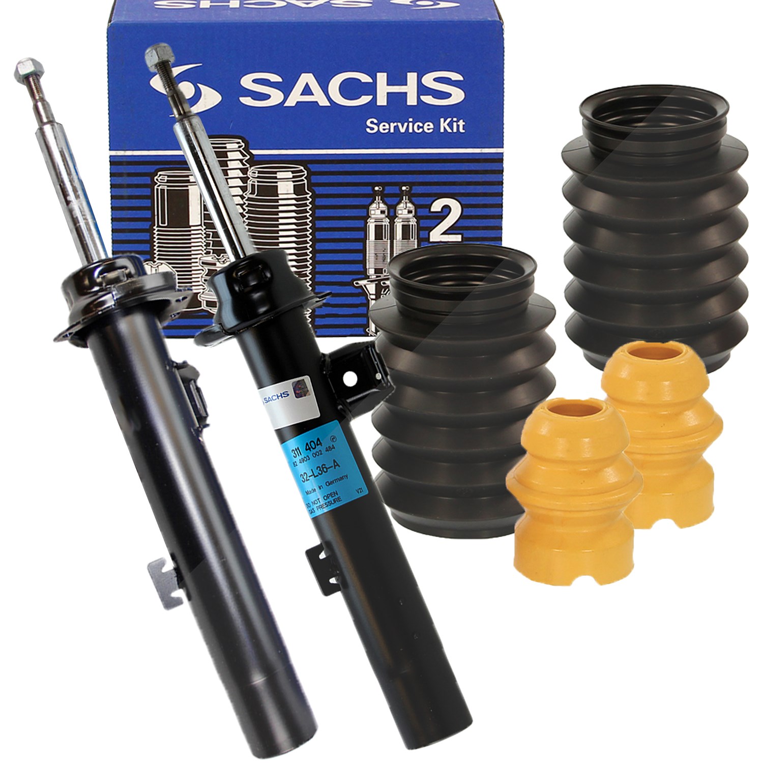 Sachs 2x Stoßdämpfer inkl. Staubschutz [Hersteller-Nr. 31407071] für BMW