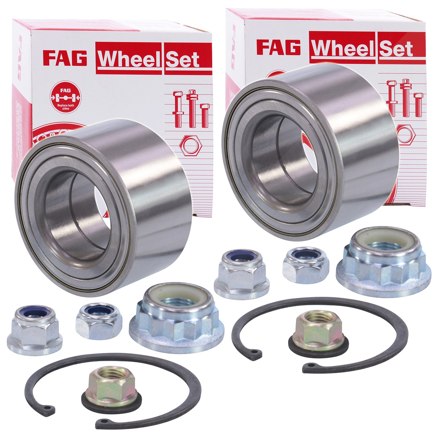 Schaeffler Fag 2x Radlagersatz [Hersteller-Nr. 713610020] für Skoda, Seat, VW, Audi