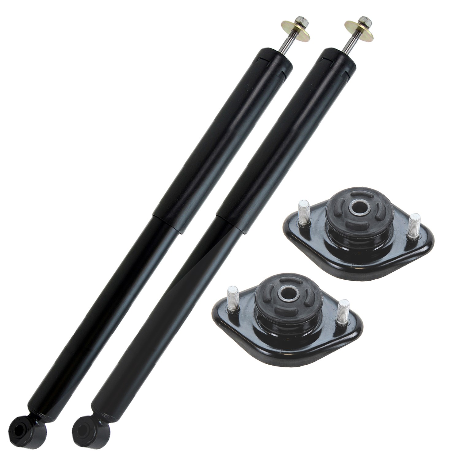 Bestprice 2x Stossdämpfer hinten Gasdruck + Domlager [Hersteller-Nr. 31418532] für BMW