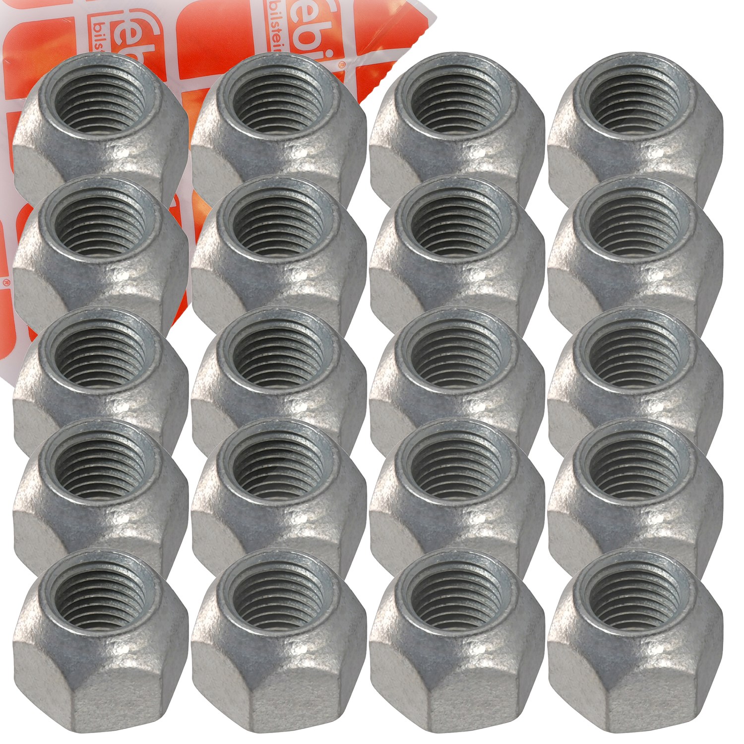 Febi Bilstein 20x Radmutter M12 x 1,5 [Hersteller-Nr. 46667] für Ford, Volvo, Mazda