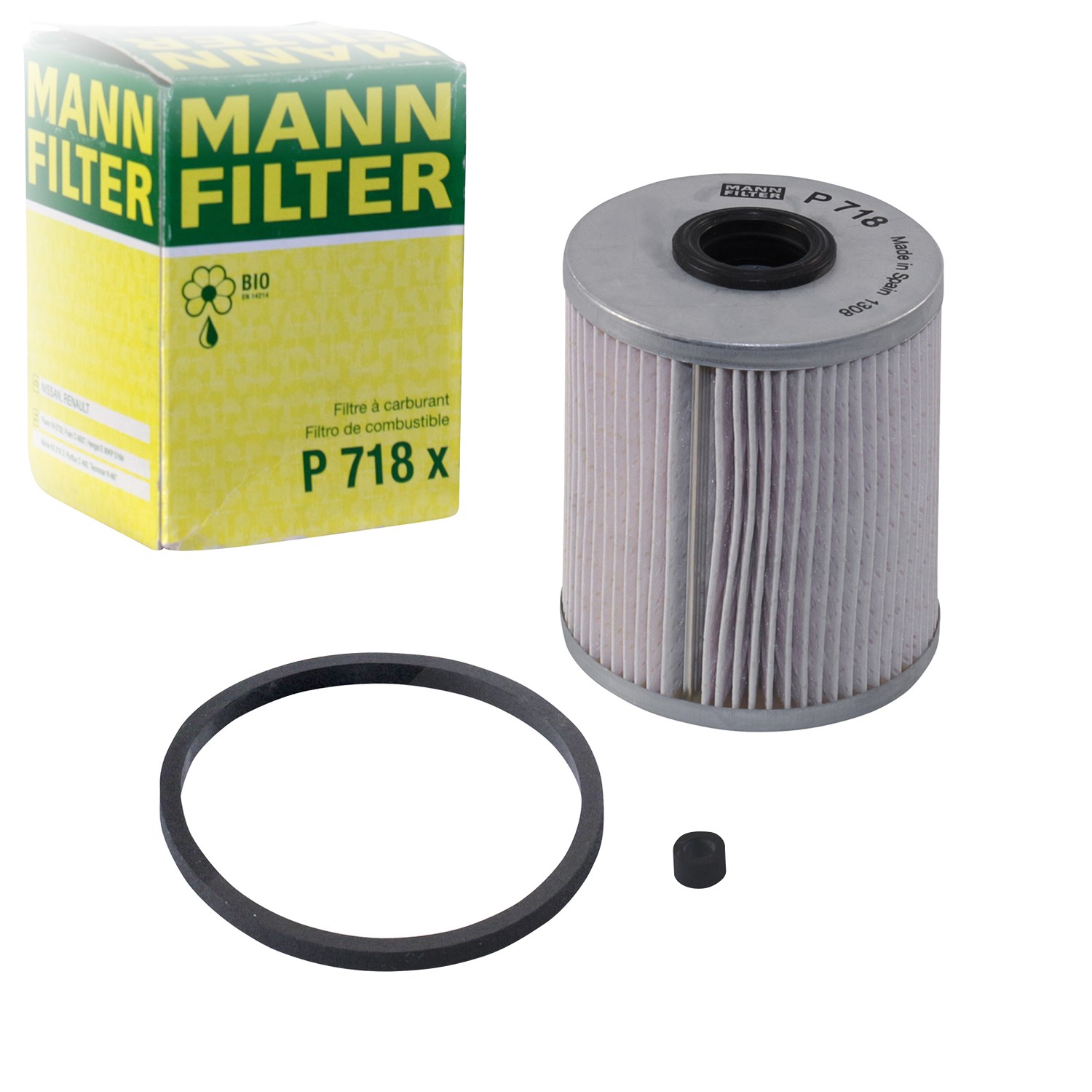 Mann-filter Kraftstofffilter [Hersteller-Nr. P718x] für Renault, Nissan, Vauxhall, Opel