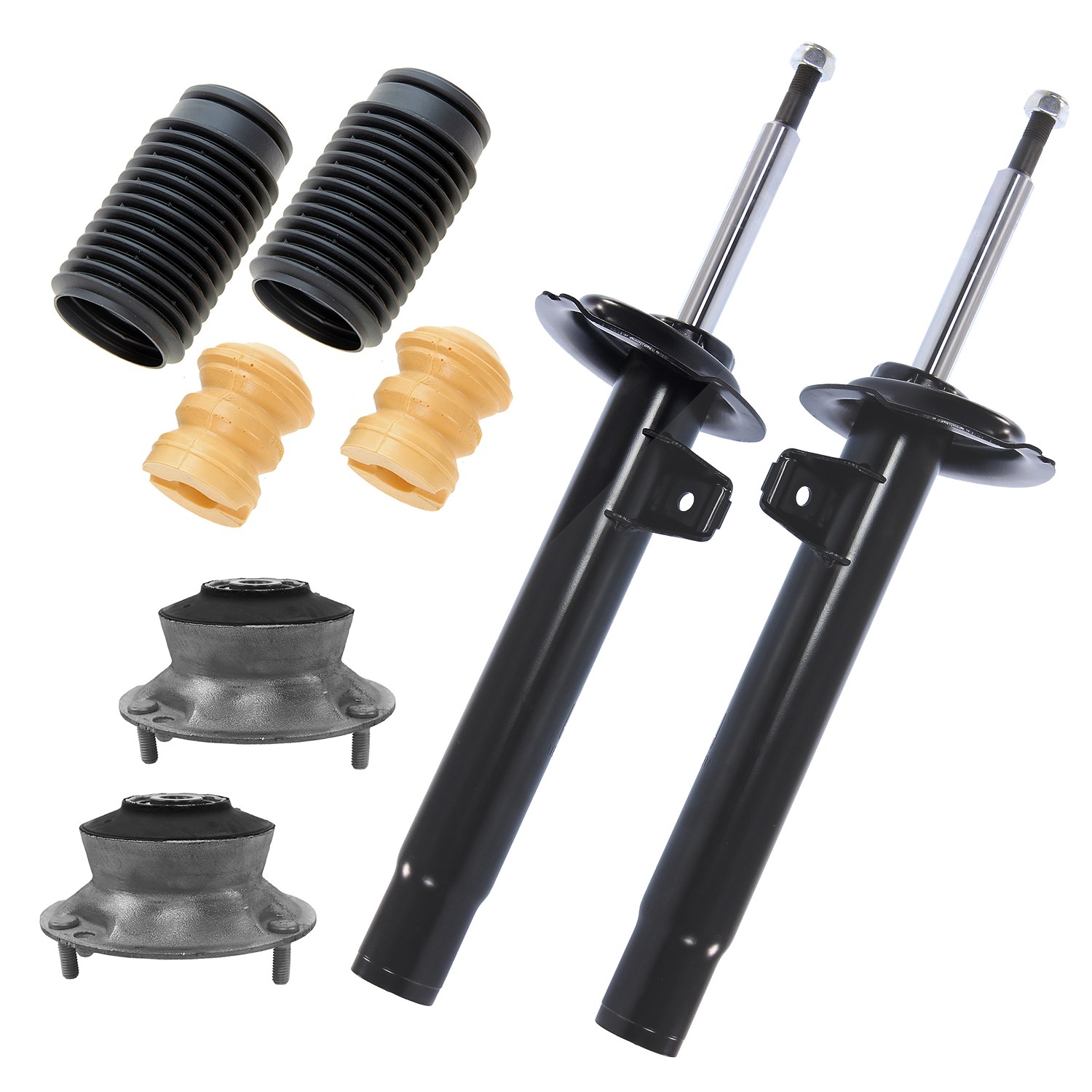 Bestprice 2x Stoßdämpfer vorne + Domlager und Staubschutz [Hersteller-Nr. 31418518] für BMW