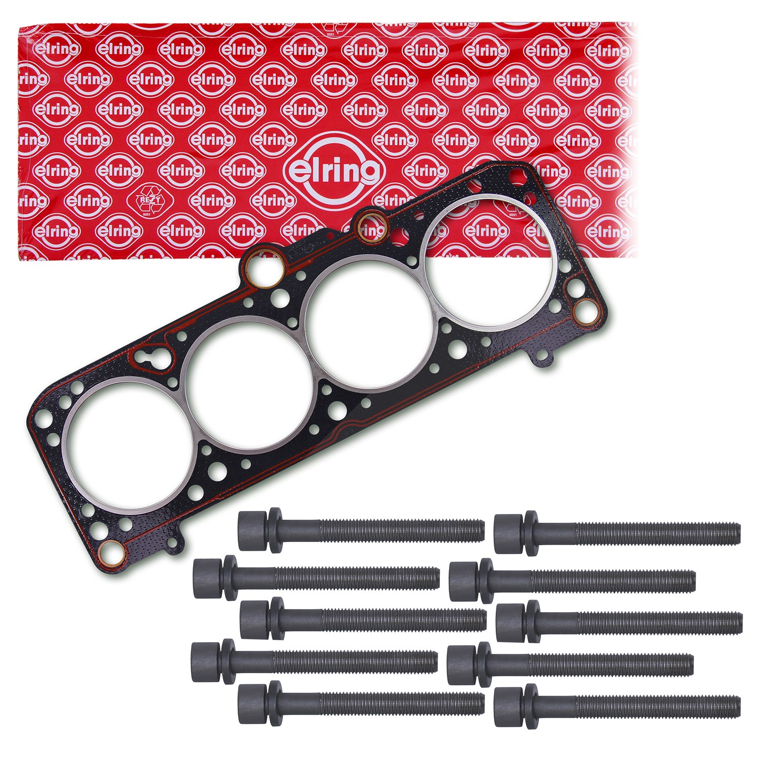 Elring Satz Zylinderkopfdichtung + Schraubensatz [Hersteller-Nr. 34006510] für Audi, VW, Seat