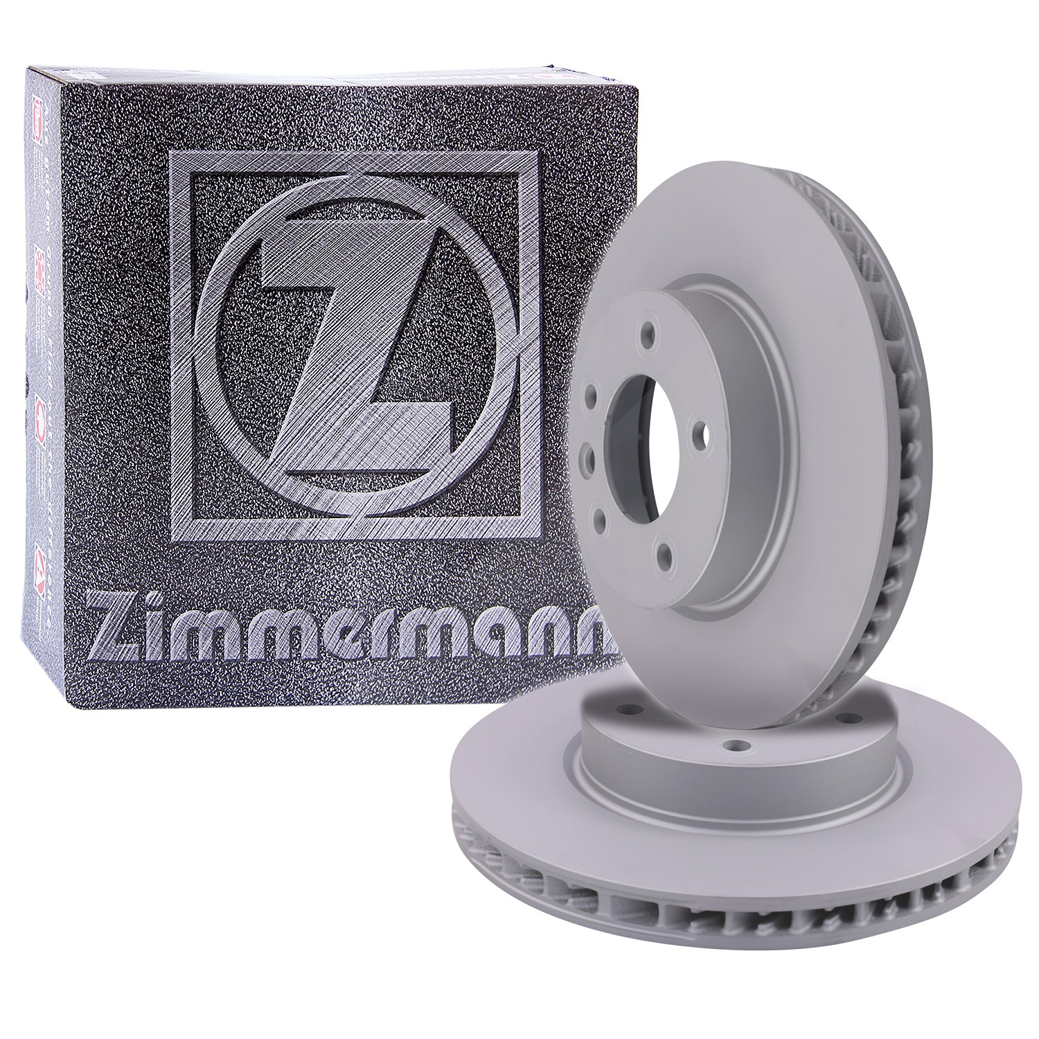 Zimmermann 2x Bremsscheibe Vorderachse Belüftet [Hersteller-Nr. 10698975] für Porsche, VW