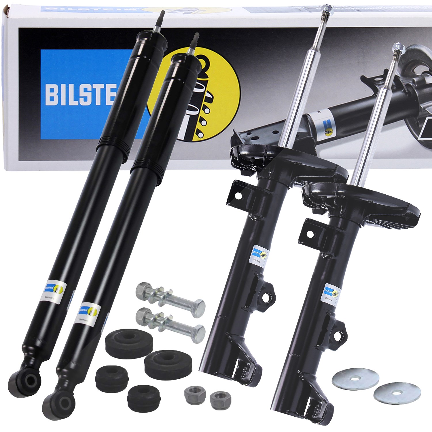 Bilstein 4x Stoßdämpfer Vorderachse+Hinterachse Gasdruck [Hersteller-Nr. 31441514] für Mercedes-Benz