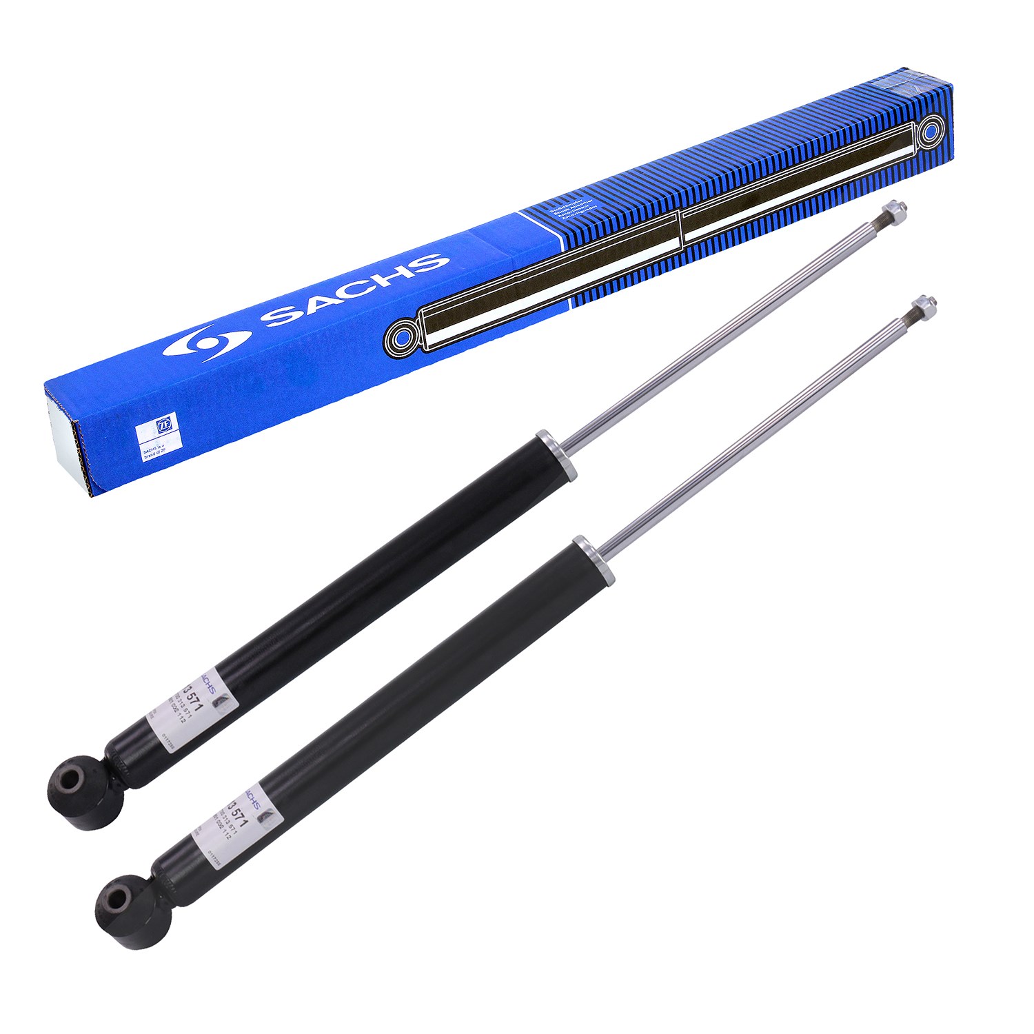Sachs 2x Stoßdämpfer Hinterachse [Hersteller-Nr. 313571] für Opel, Fiat