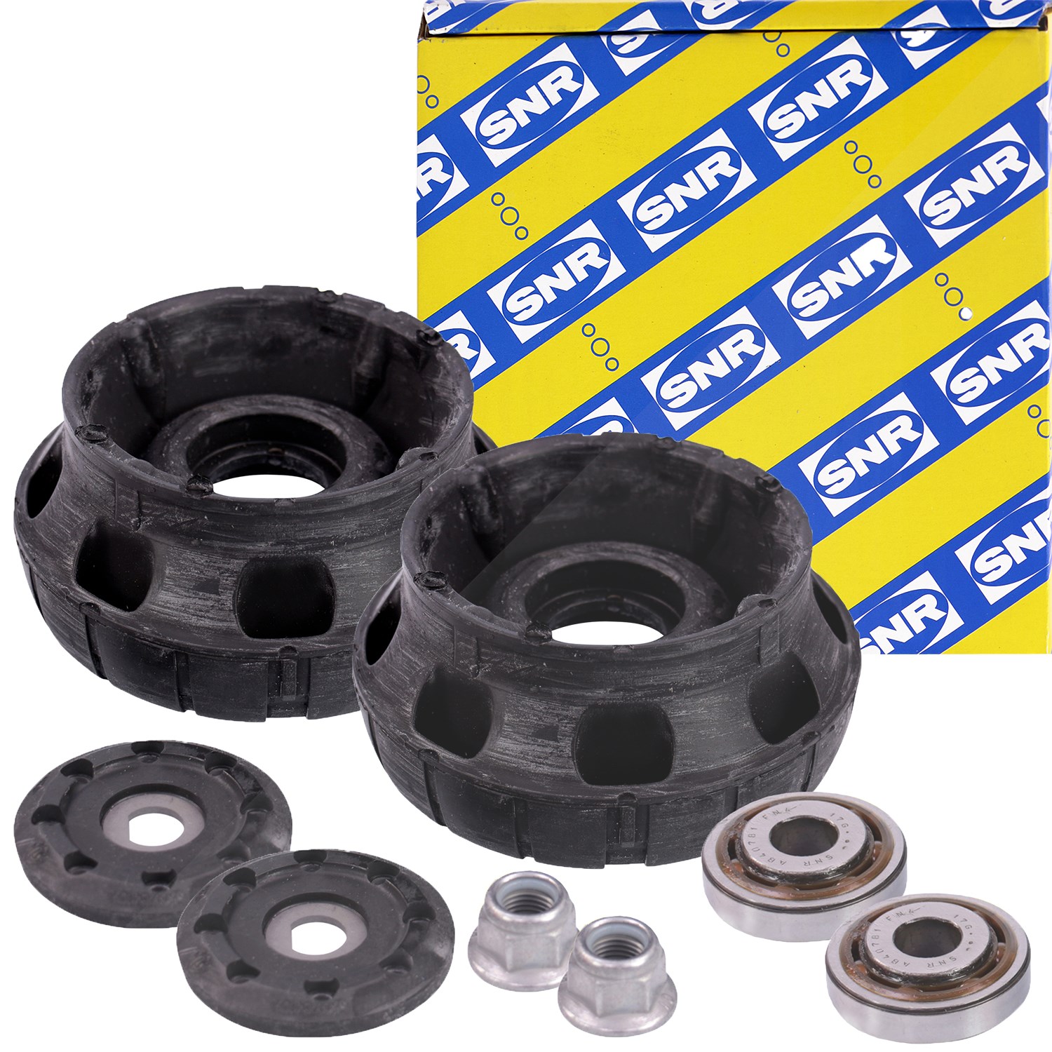 Snr 2x Reparatursatz, Federbeinstützlager Vorderachse [Hersteller-Nr. KB655.11] für Renault, Opel, Nissan