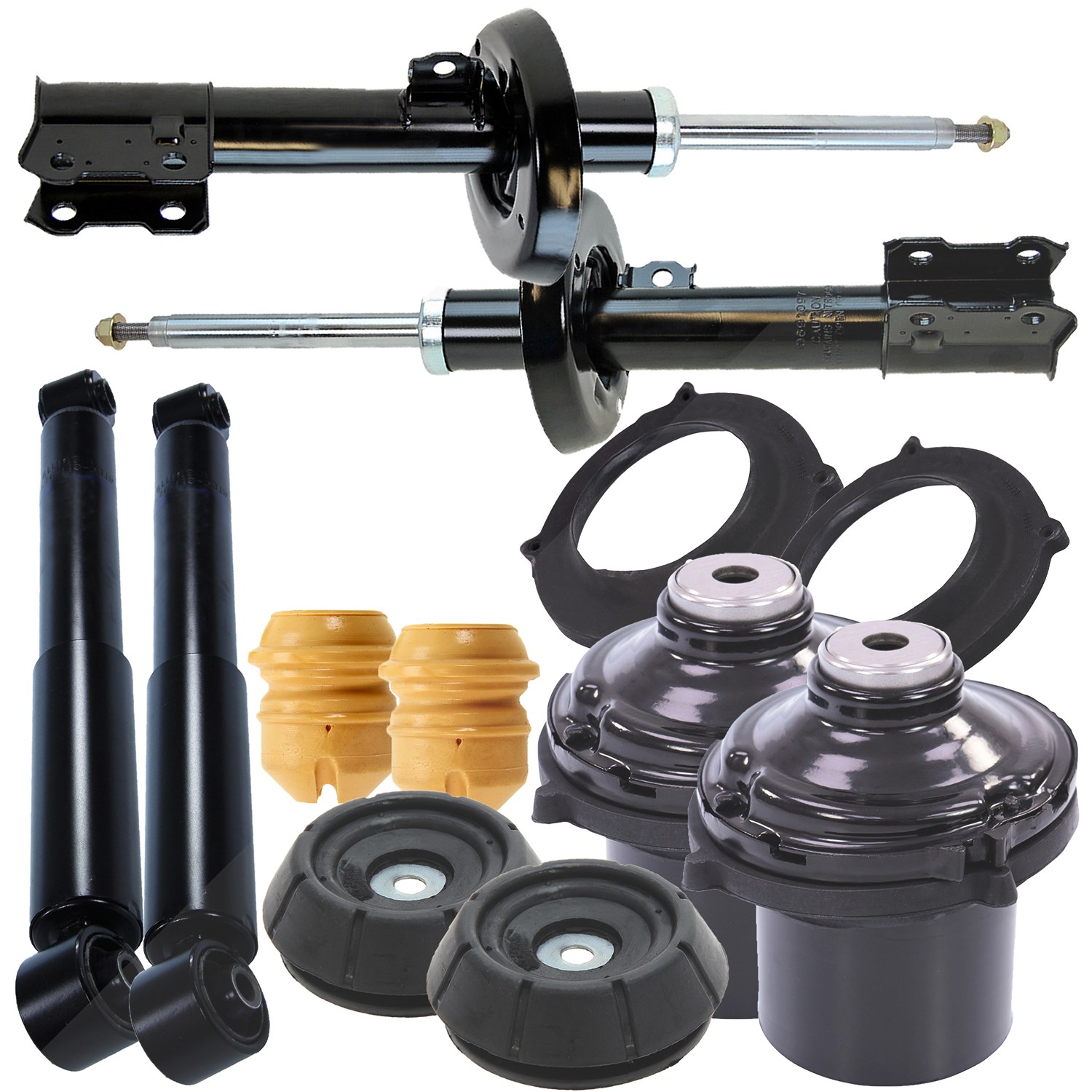 Bestprice 4x Stossdämpfer Gasdruck Komplett-Set [Hersteller-Nr. 31407327] für Opel