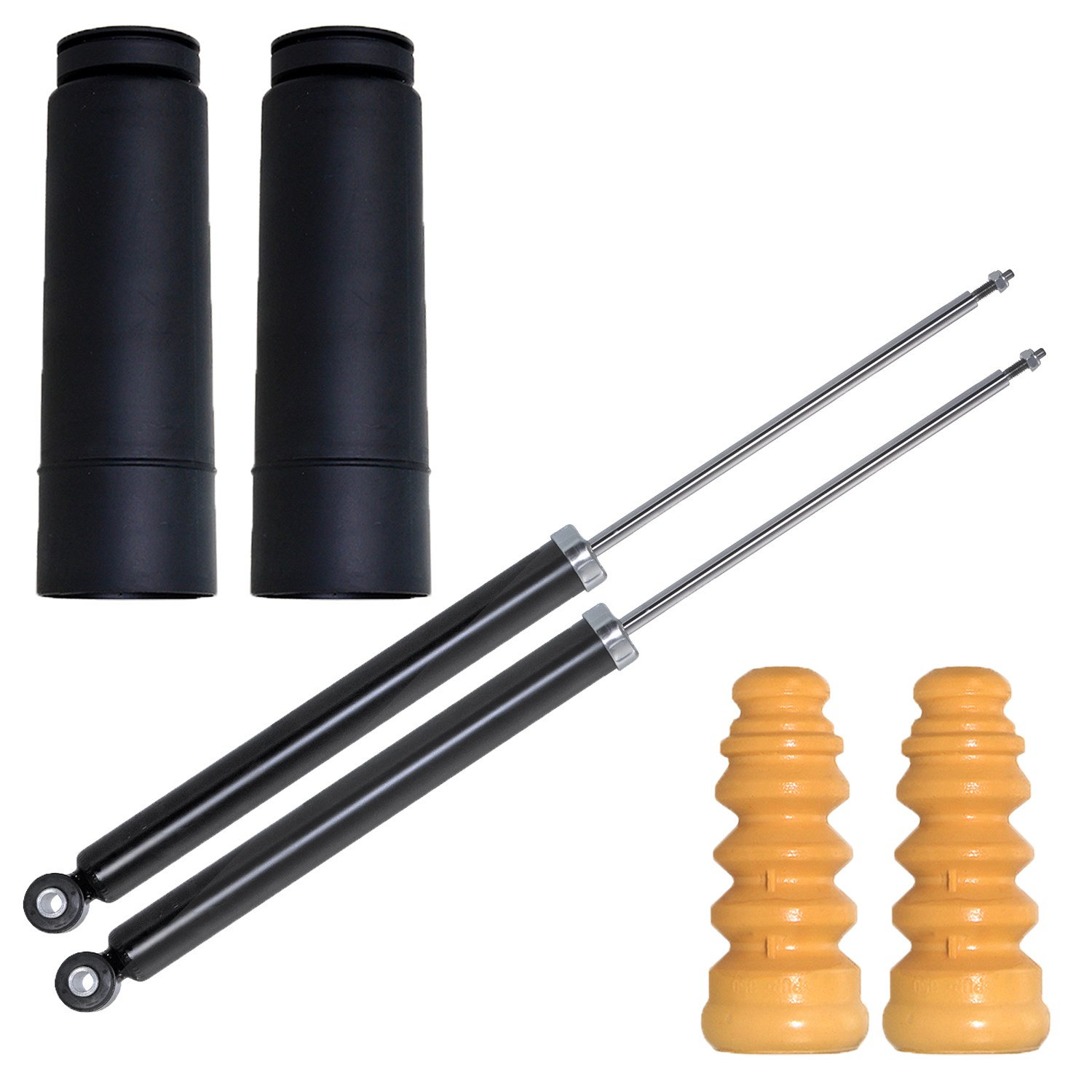 Bestprice 2x Stossdämpfer Hinterachse mit Staubschutzsatz [Hersteller-Nr. 31418538] für Ford
