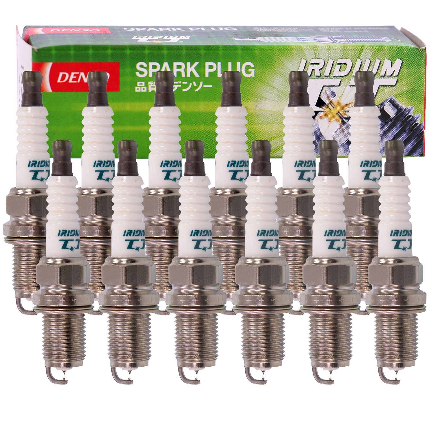 Denso 12x Zündkerze Iridium TT IK20TT [Hersteller-Nr. IK20TT] für Bentley, Maybach, Rolls-royce, VW, Mercedes-Benz, BMW, Alpina, Audi
