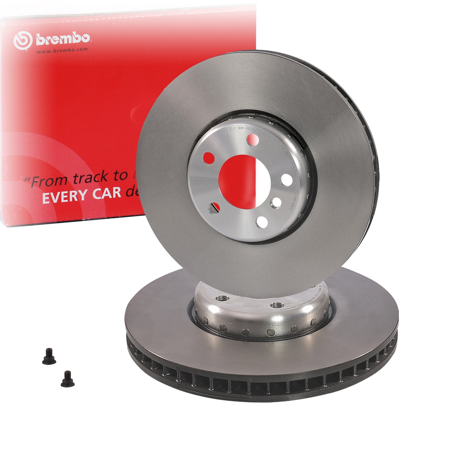Brembo 2x Bremsscheibe Vorderachse Zweiteilig [Hersteller-Nr. 10702107] für BMW
