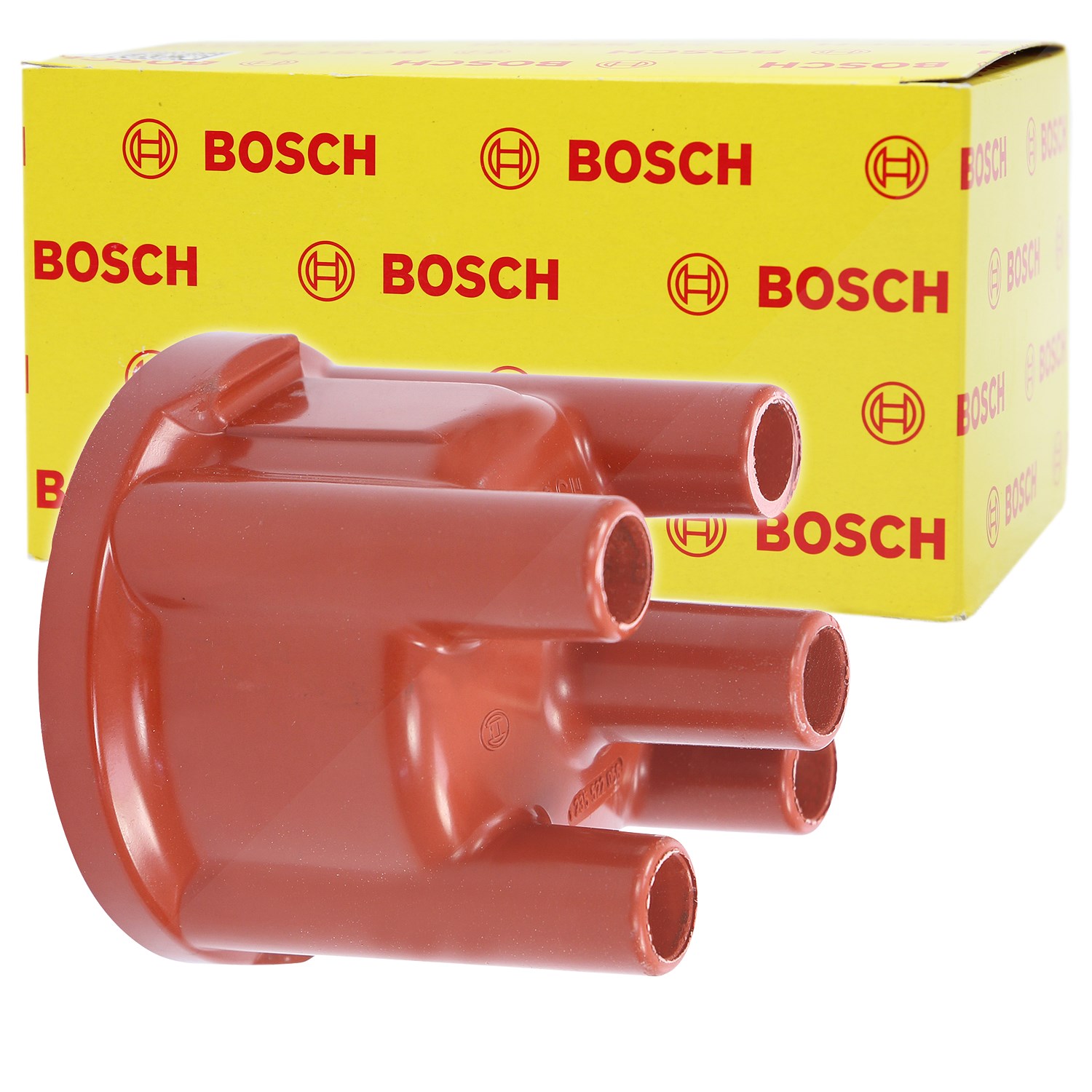 Bosch Zündverteilerkappe [Hersteller-Nr. 1235522056] für Lancia, Zastava, Porsche, Yugo, Vauxhall, Seat, Saab, Citroën, Mercedes-Benz, Peugeot, Innoce