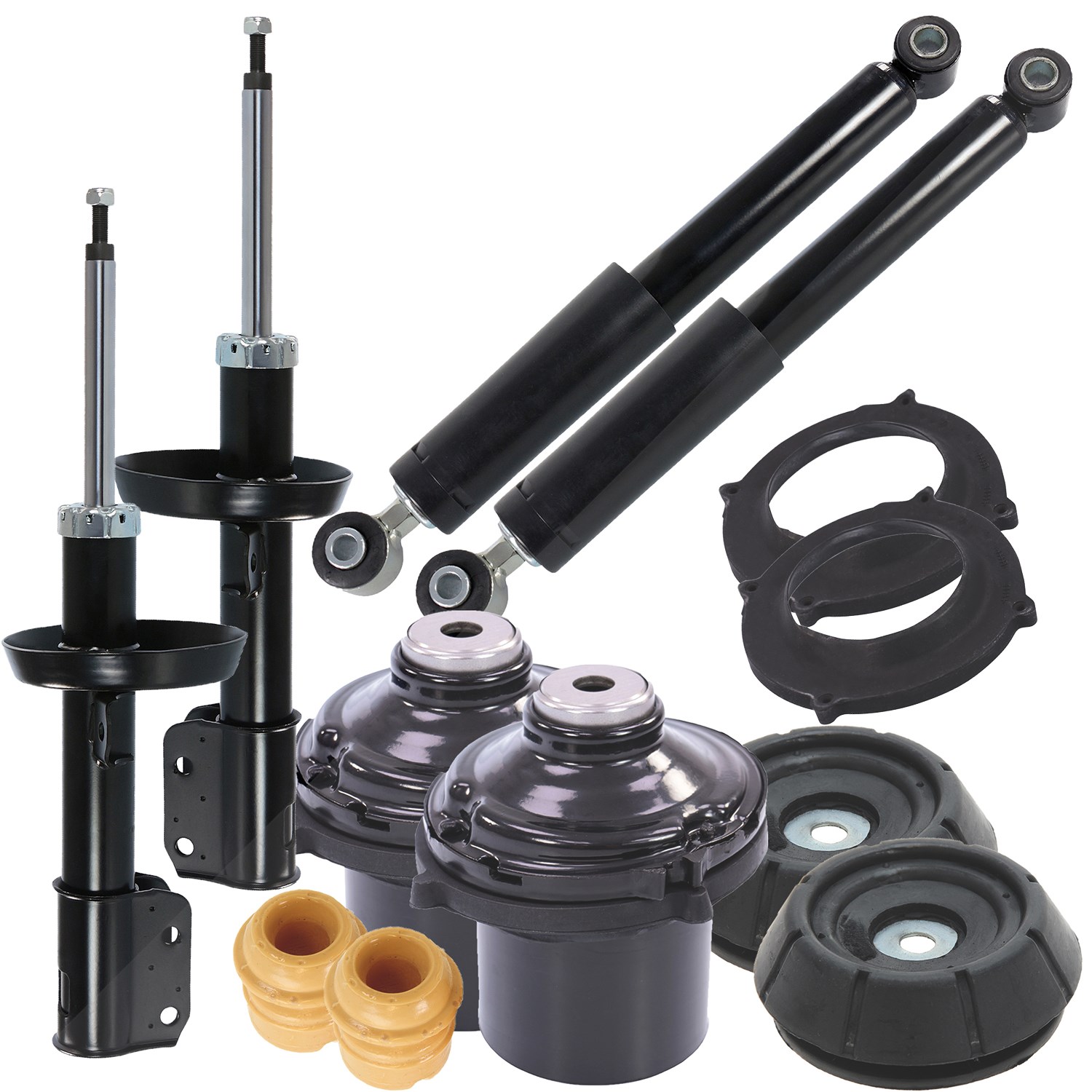 Bestprice 4x Stossdämpfer Gasdruck Komplett-Set [Hersteller-Nr. 31407329] für Opel