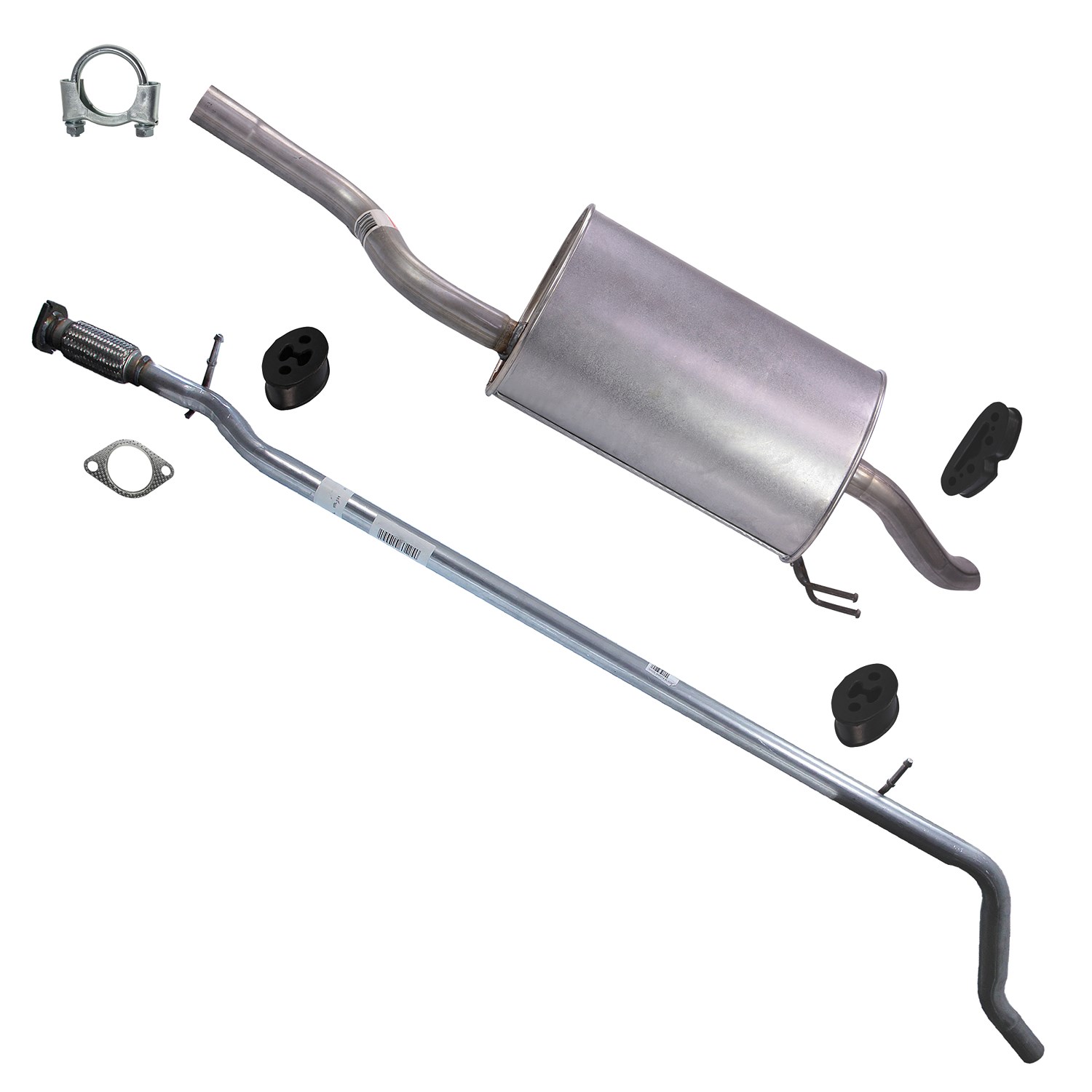 Bestprice Schalldämpfer Set [Hersteller-Nr. 34006834] für Fiat