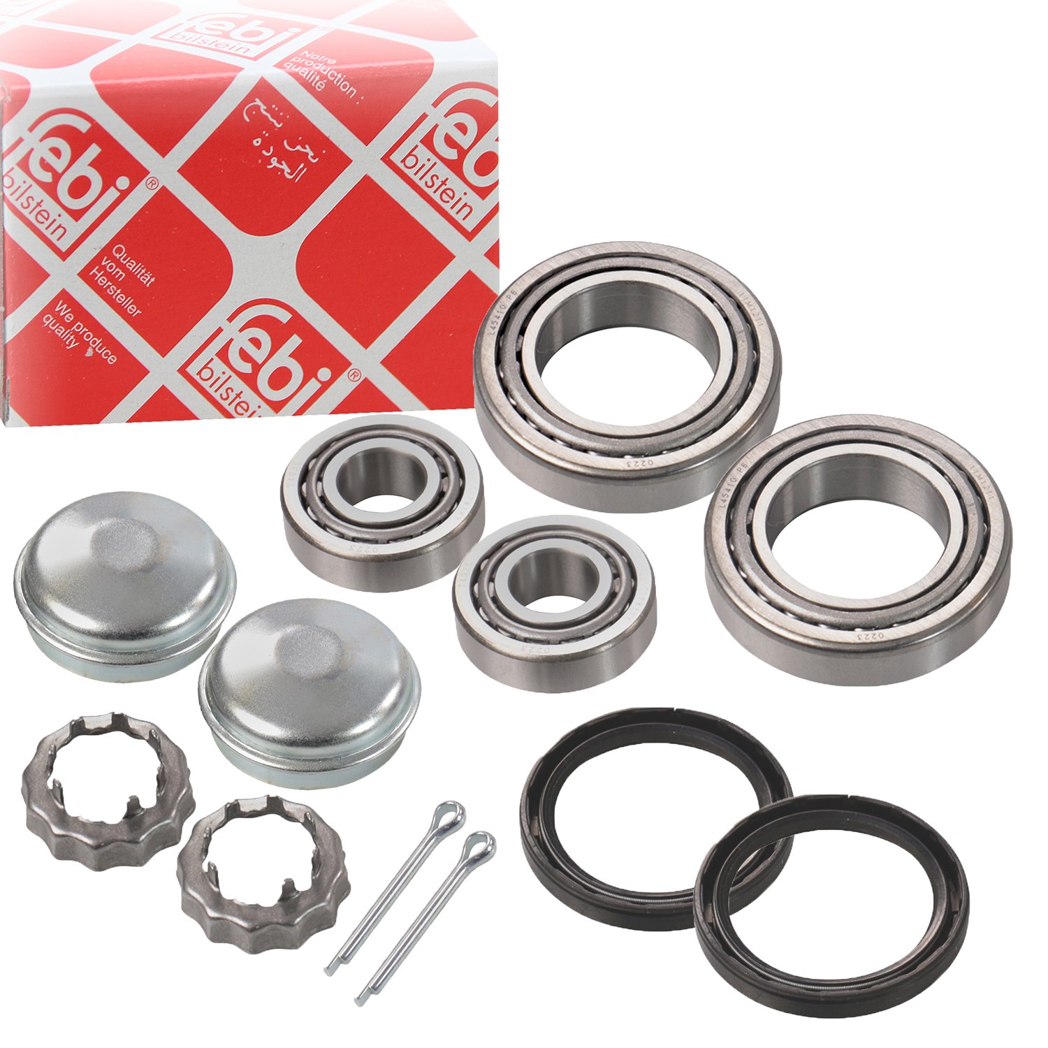 Febi Bilstein 2x Radlagersatz, hinten [Hersteller-Nr. 05386] für Audi, VW