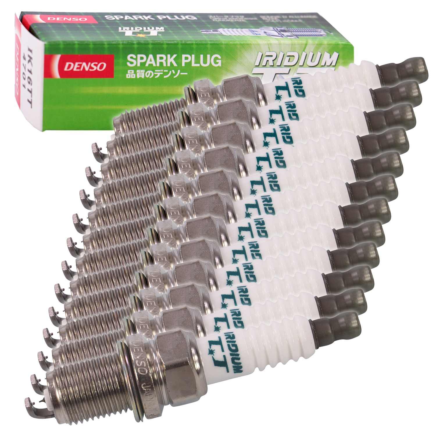 Denso 12x Zündkerze Iridium TT IK16TT [Hersteller-Nr. IK16TT] für Mercedes-Benz, BMW