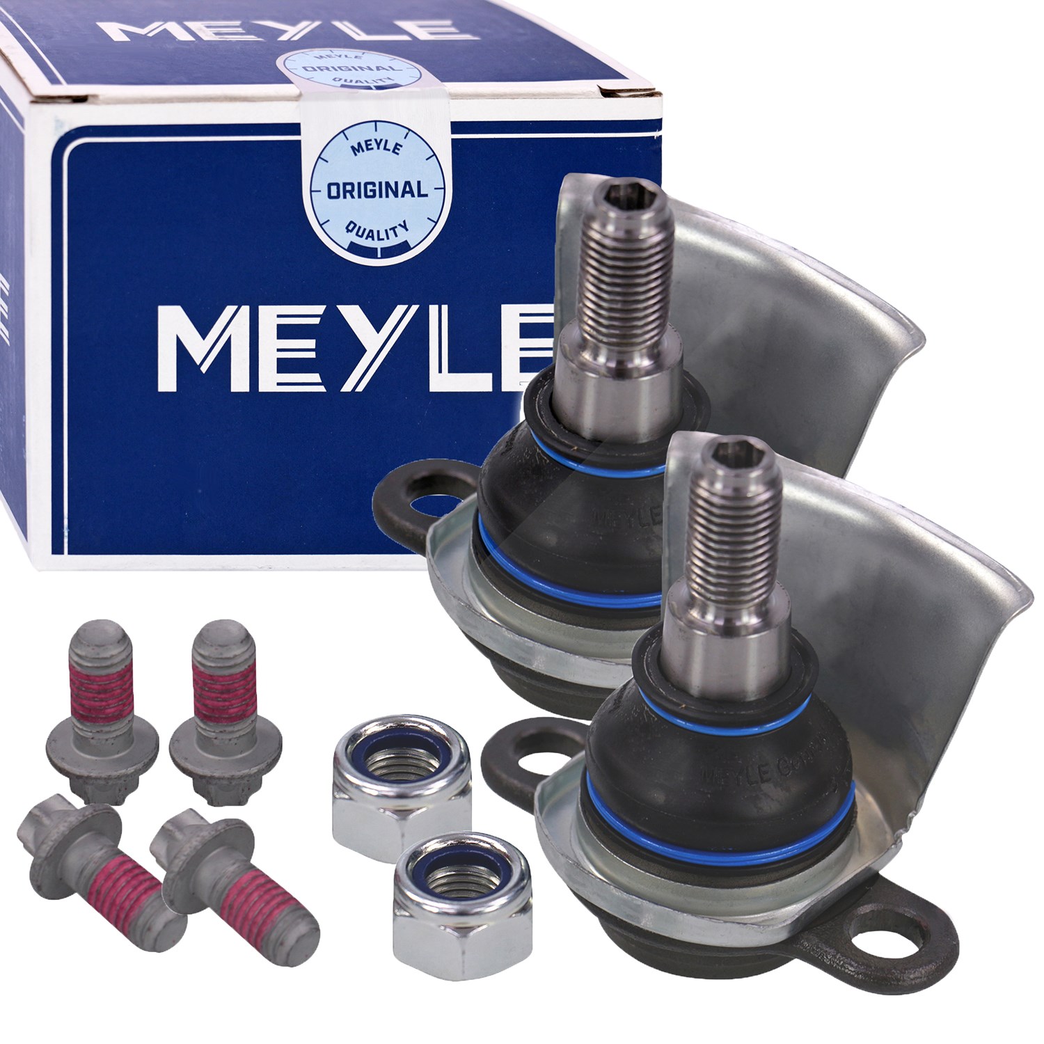 Meyle 2x Traggelenk vorne li+re unten passend [Hersteller-Nr. 1160100009] für Seat, VW, Ford