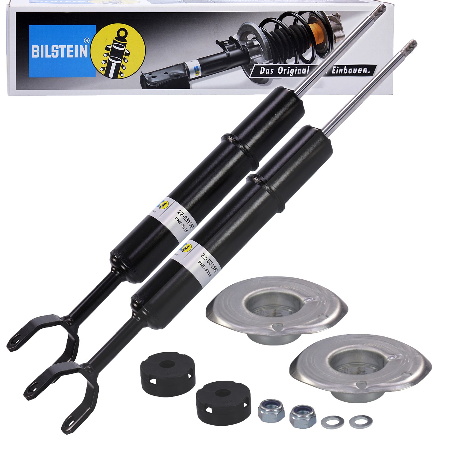 Bilstein 2x Stoßdämpfer vorne [Hersteller-Nr. 22-031167] für Audi, VW