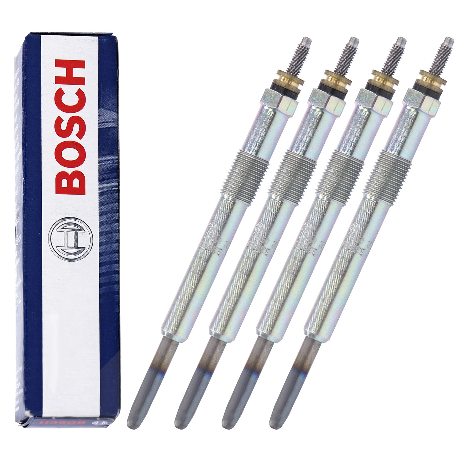Bosch 4x Glühkerze Duraterm GLP111 [Hersteller-Nr. 0250202135] für Fiat, Ford, Lancia