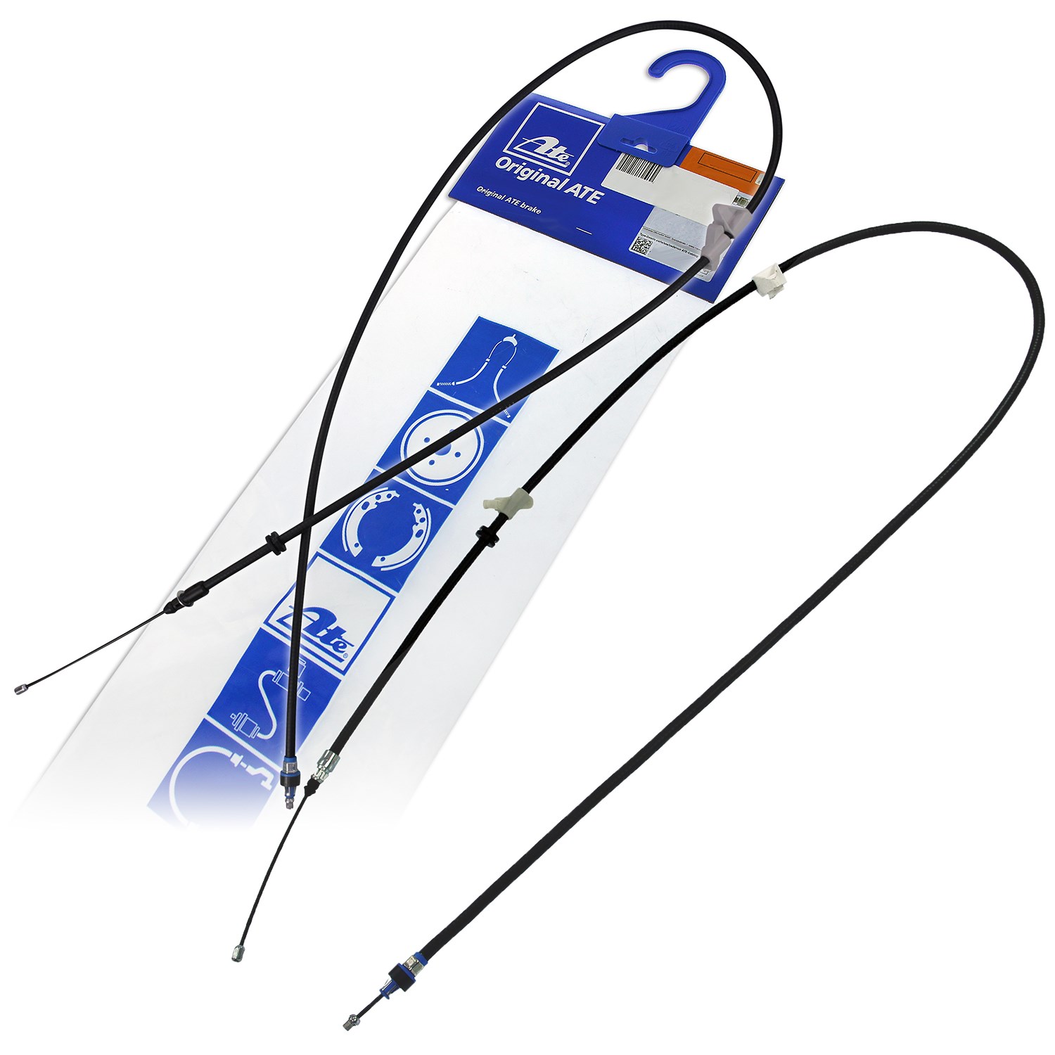 Ate 2x Handbremsseil Hinterachse links+rechts [Hersteller-Nr. 10702227] für Ford