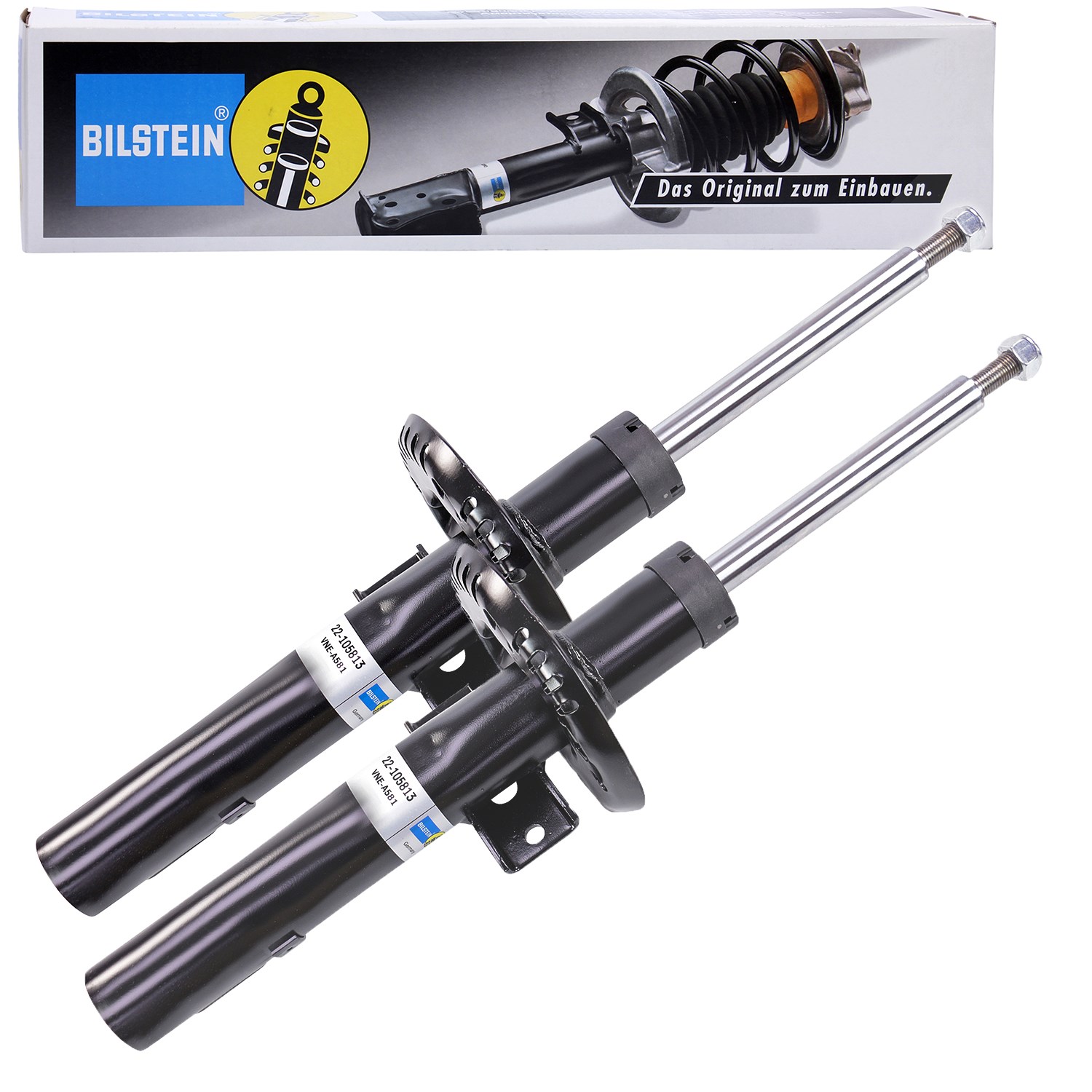Bilstein 2x Stoßdämpfer vorne [Hersteller-Nr. 22-105813] für Audi, Seat, VW, Skoda