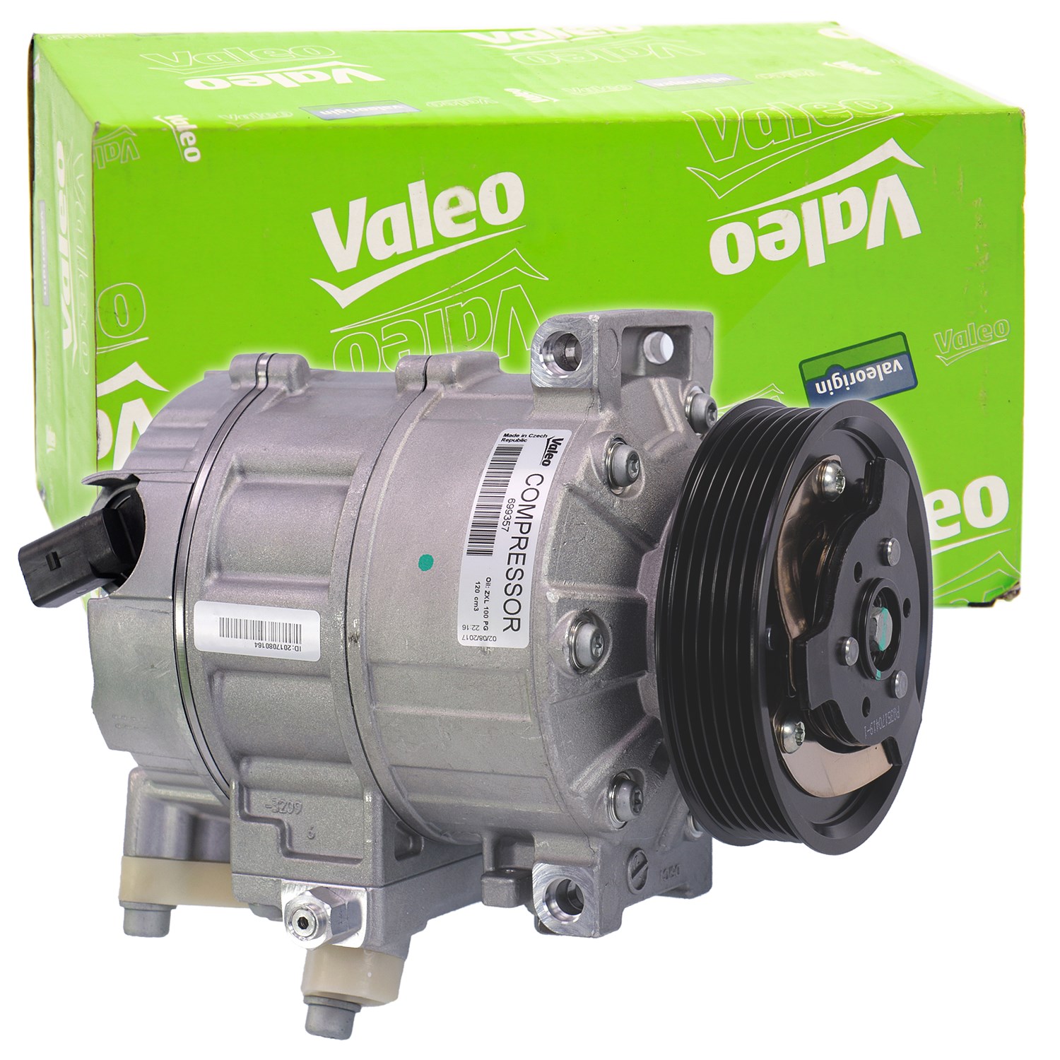 Valeo Kompressor, Klimaanlage [Hersteller-Nr. 699357] für Nissan, Renault, Audi, VW, Seat, Skoda, Cupra, Proton