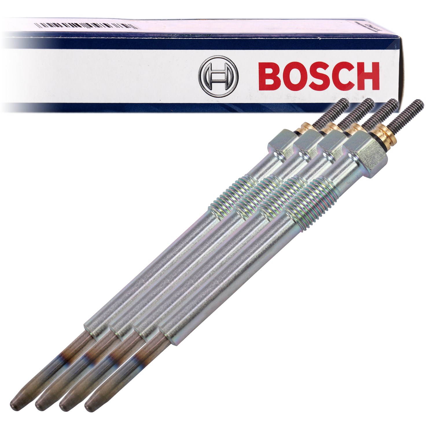 Bosch 4x Glühkerze Duraterm [Hersteller-Nr. 0250212011] für Kia, Hyundai