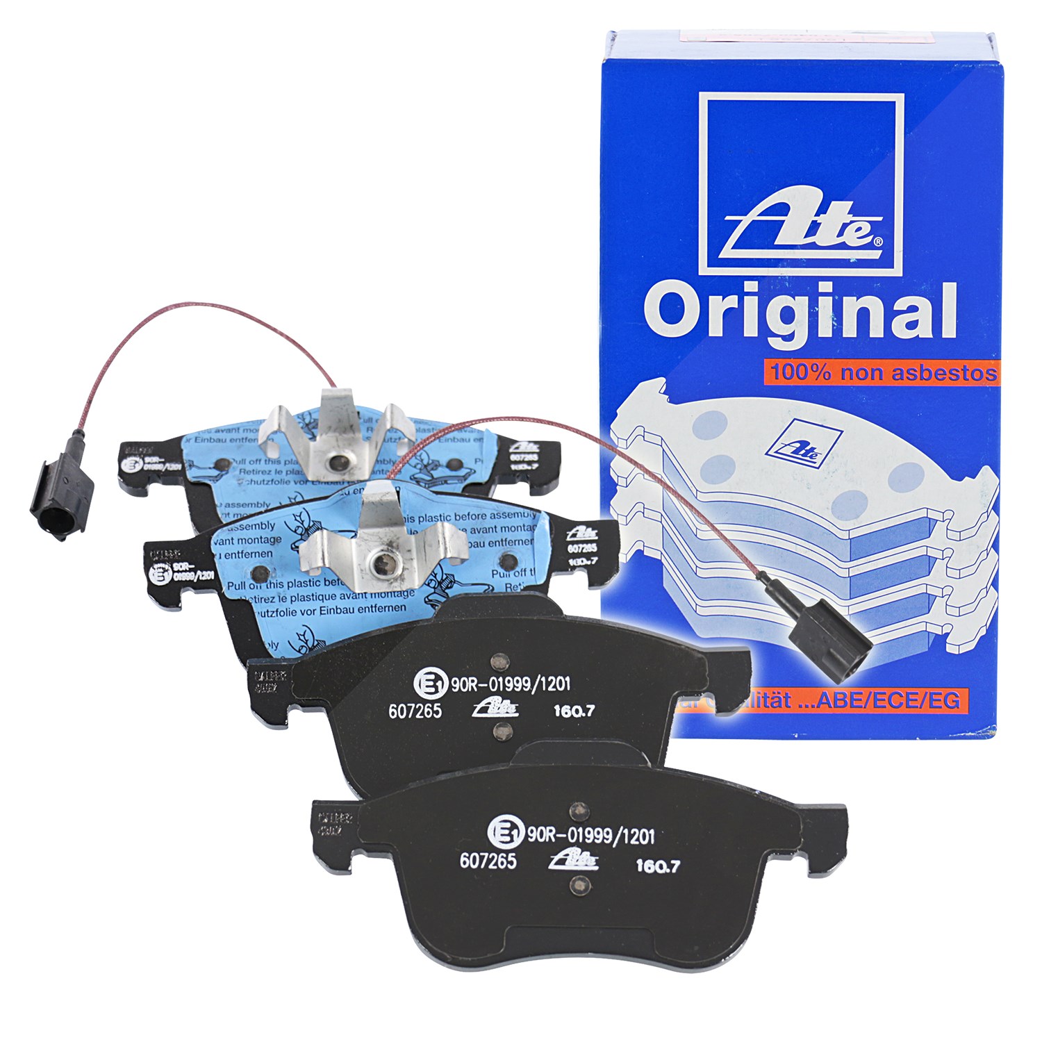 Ate Bremsbelagsatz mit VWK Vorderachse [Hersteller-Nr. 13.0460-7265.2] für Chrysler, Fiat, Lancia, Vauxhall, Opel