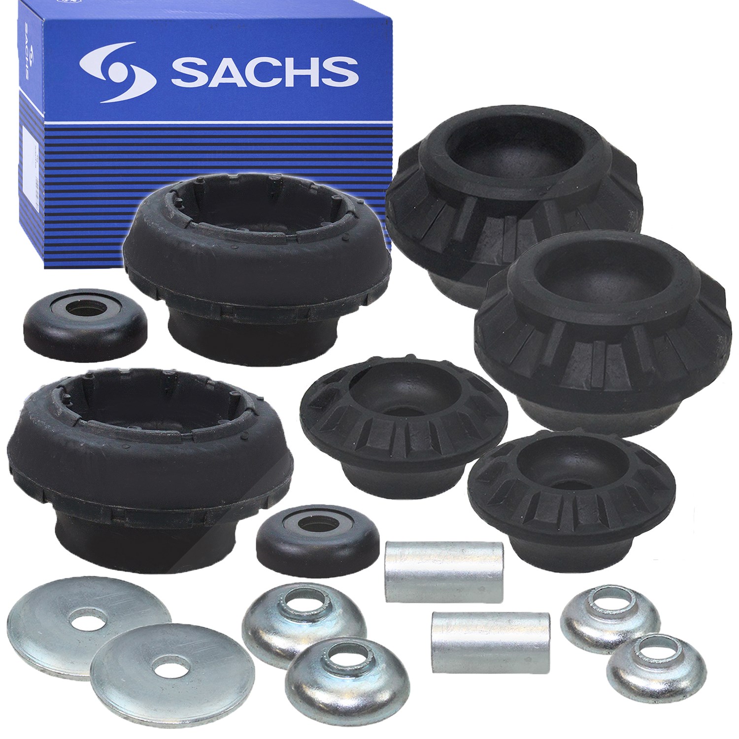 Sachs 4x Reparatursatz Domlager vorne + hinten [Hersteller-Nr. 31468230] für VW, Seat