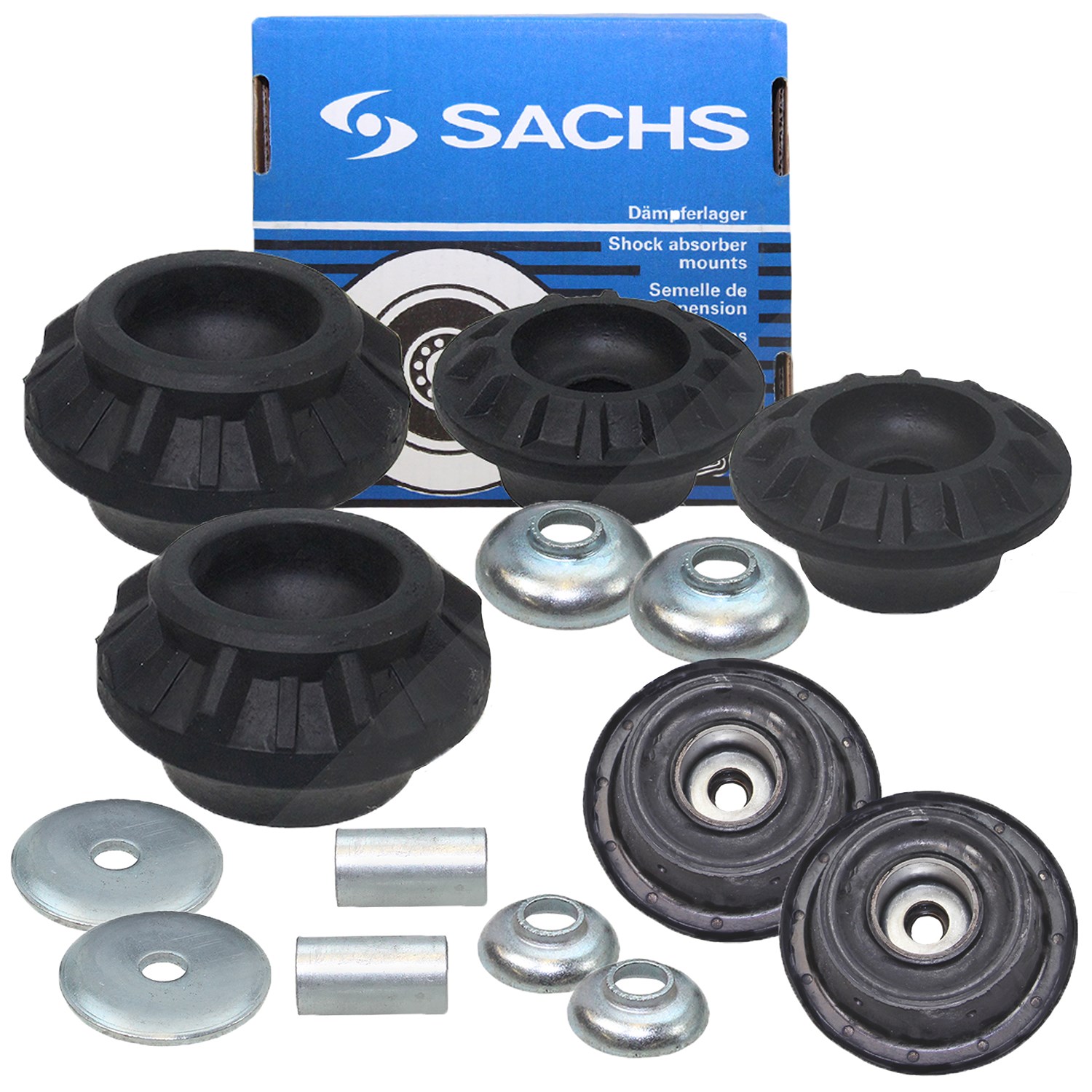 Sachs 4x Domlager Vorderachse + Hinterachse [Hersteller-Nr. 31468231] für VW, Seat
