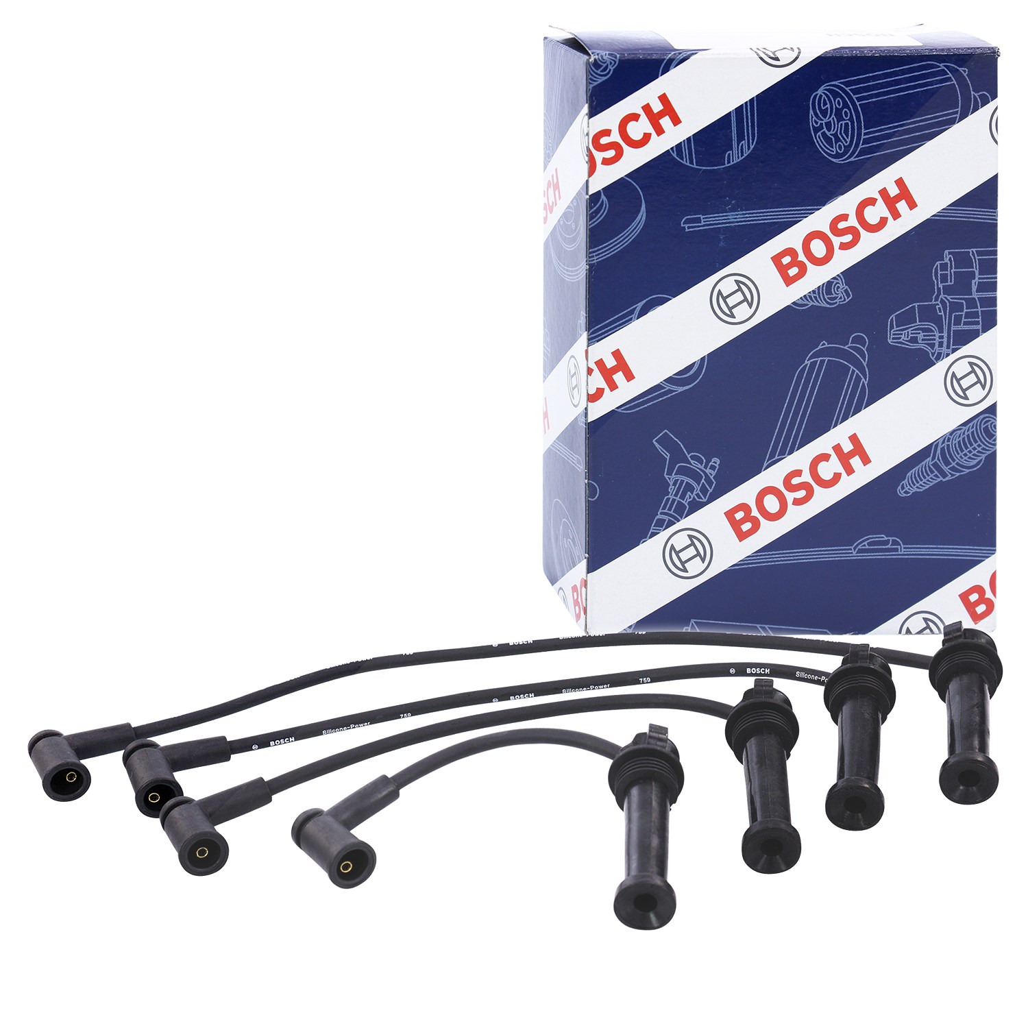Bosch Zündleitungssatz 4-teilig [Hersteller-Nr. 0986357271] für Ford
